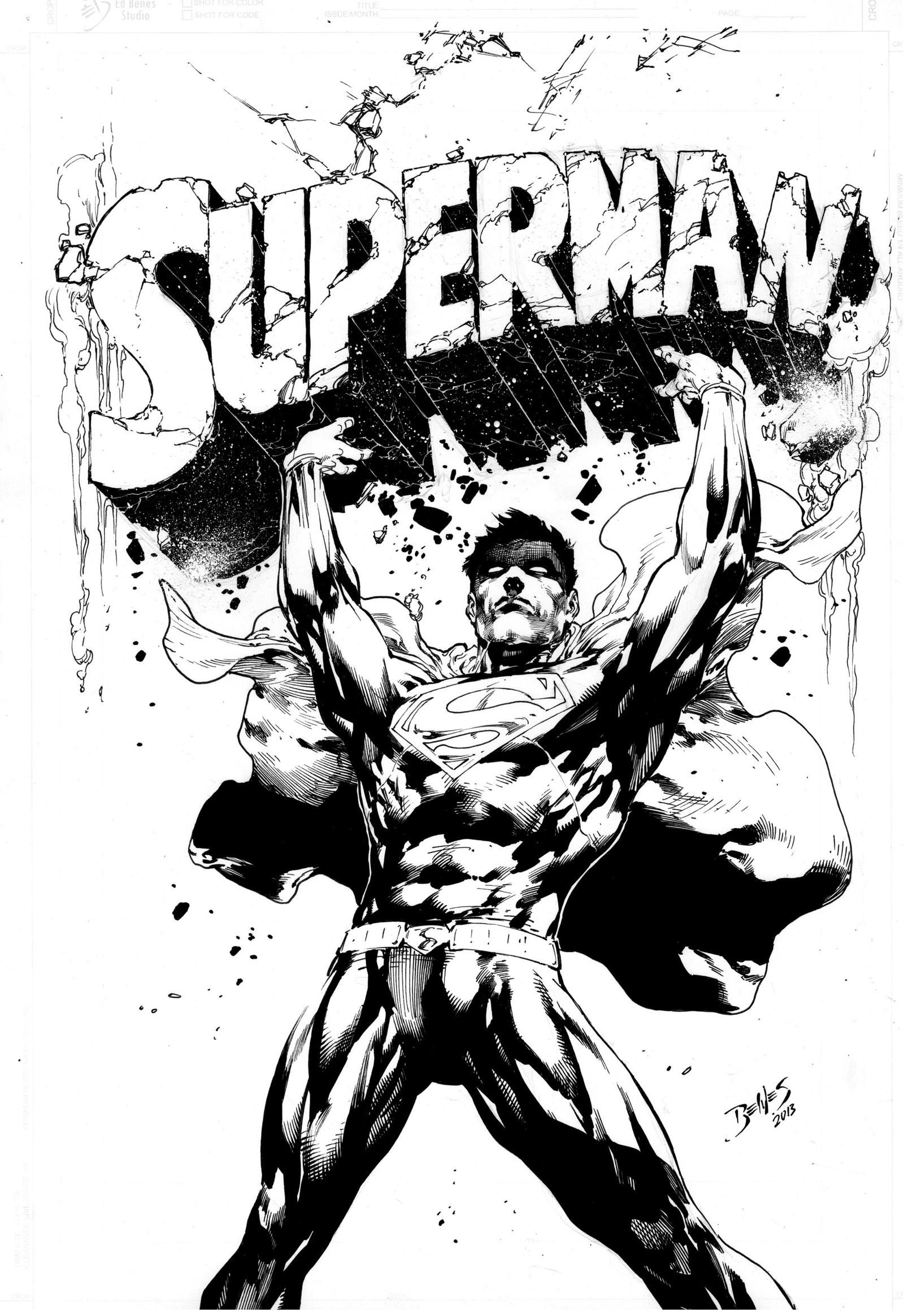 Wallpaper #vB0hLpMBlOZrFDOkktJf46 Cover Superman 28 Ink by Ed Benes by Ed Benes Studio on Deviantart