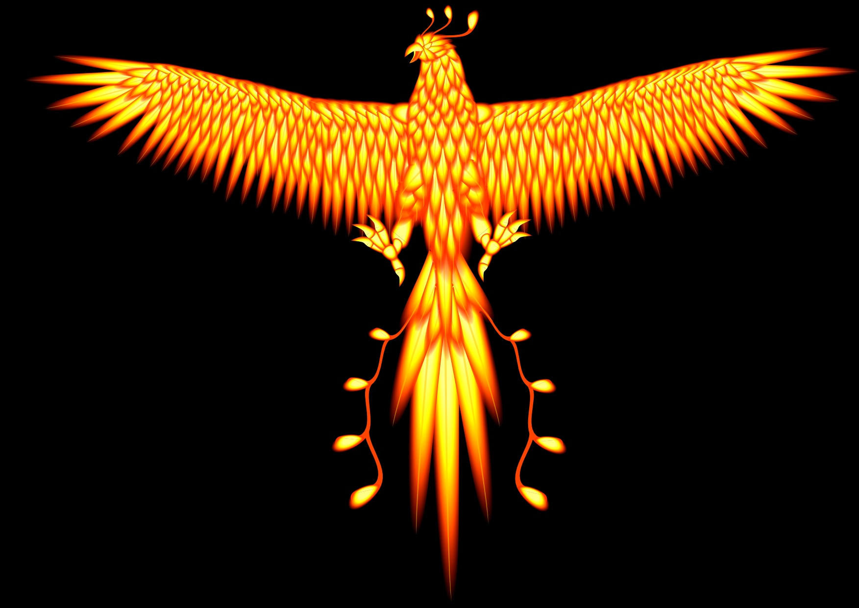 Wallpaper #2bc96 Image of a Majestic White Fire Phoenix on Craiyon