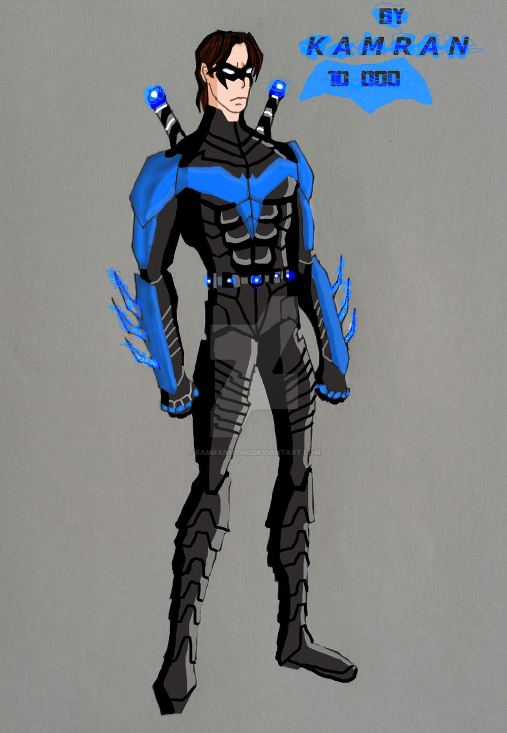 Wallpaper #HhkBII8BtGB6xQ78zH2J38 Nightwing Redesign by Kamran10000 on Deviantart