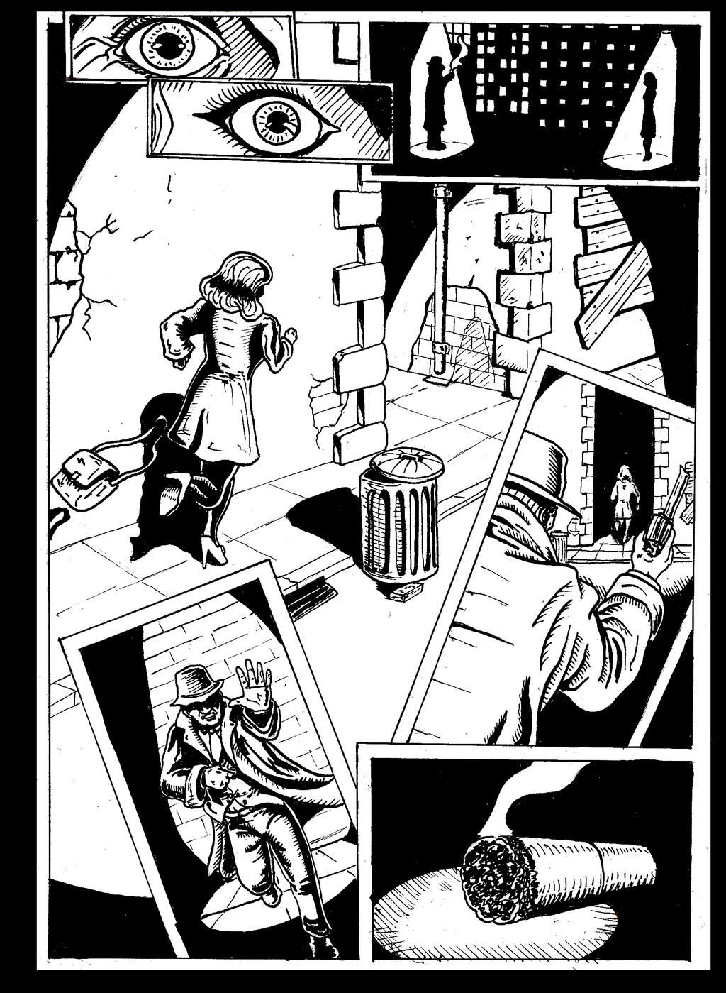 Wallpaper #uBkBOo8BtGB6xQ78d6sJ52 Noir Comic Page 2 Ink by Michaellthomas on Deviantart