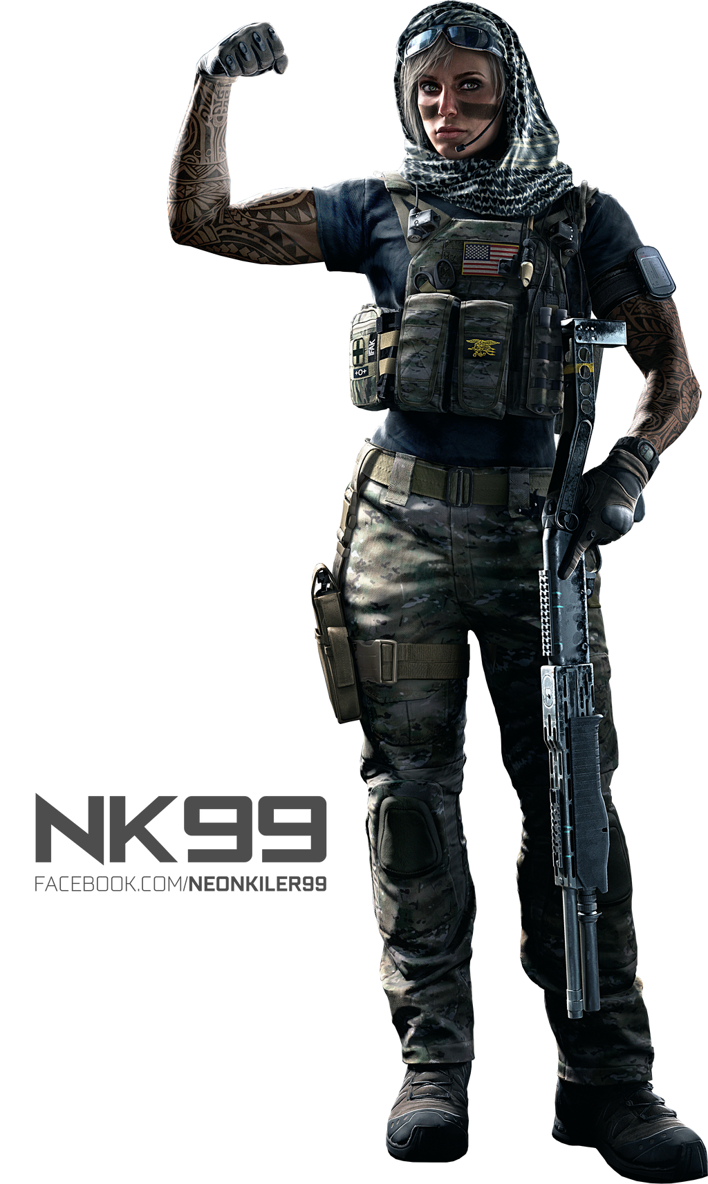 Wallpaper #46UAOJMBVBiSkHCaSIy8144 Rainbow Six Siege Valkyrie Operator Render by Neonkiler99 on Deviantart