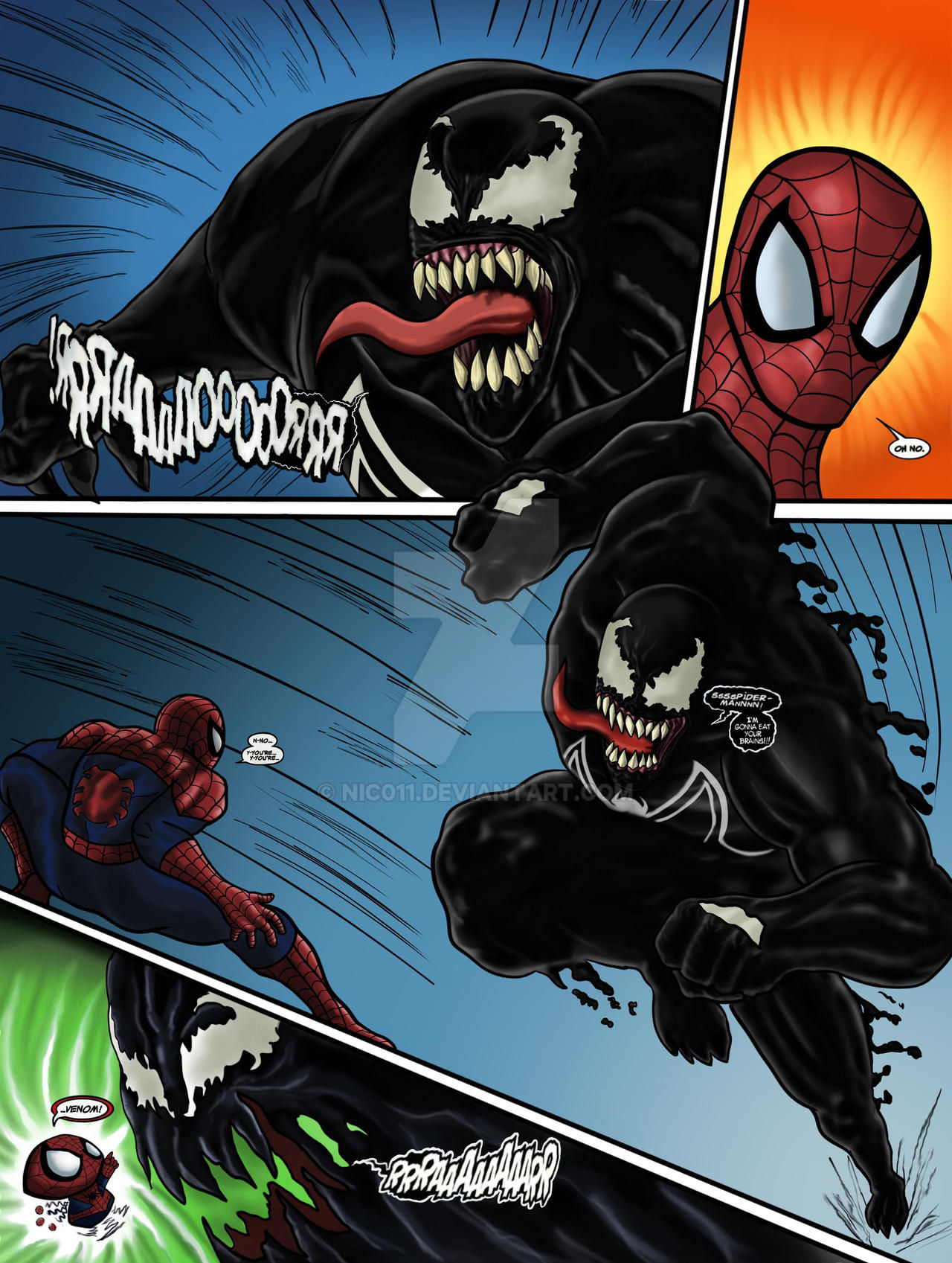 Wallpaper #wTMjM5MBcgDP3FvJV6nx11 Spider Man vs Venom Ultimate by Nic011 on Deviantart