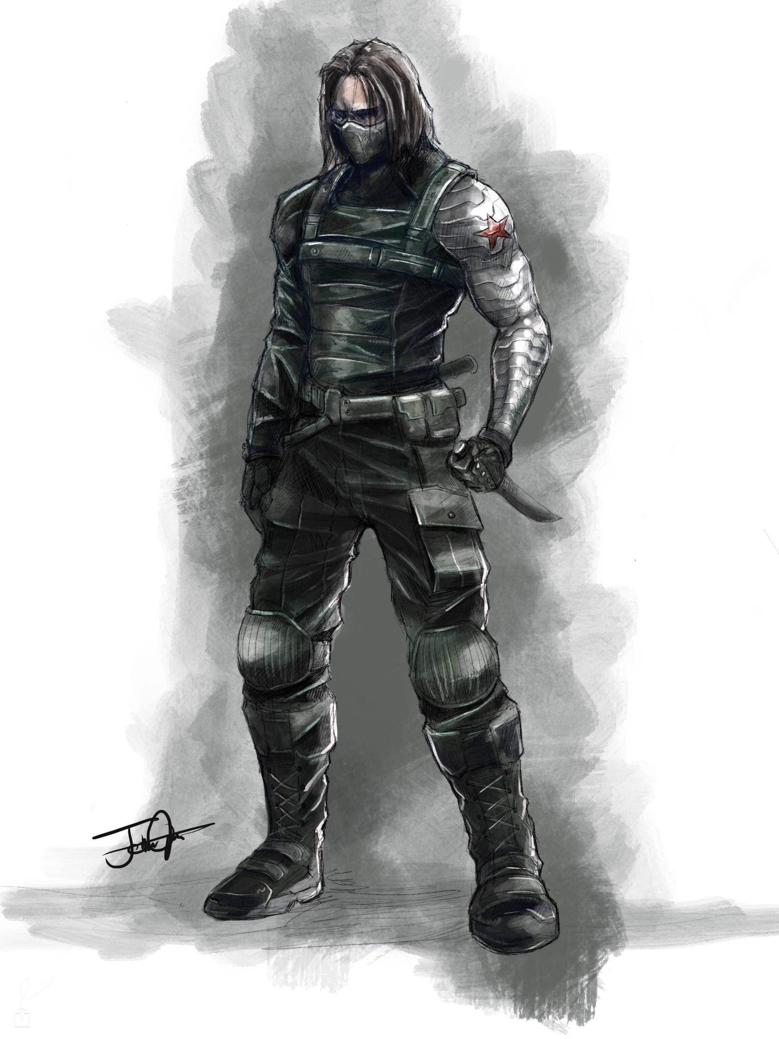 Wallpaper #5xWBtI4BmMigT4UnulKv13 The Winter Soldier by Jfivemedia on Deviantart