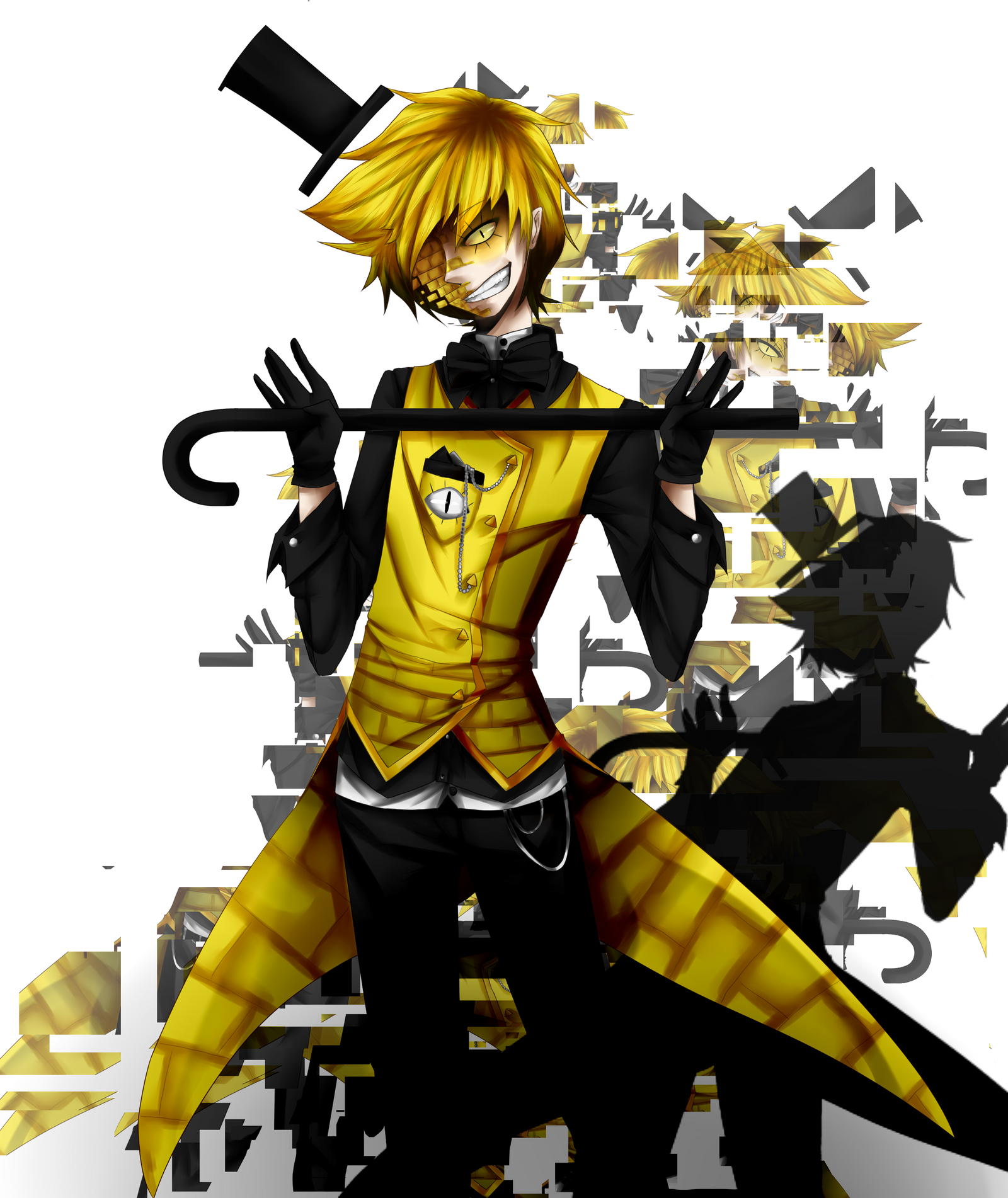Wallpaper #yGeGApMBSpphPi3-qq-c253 Bill Cipher Human by Putzischen on Deviantart