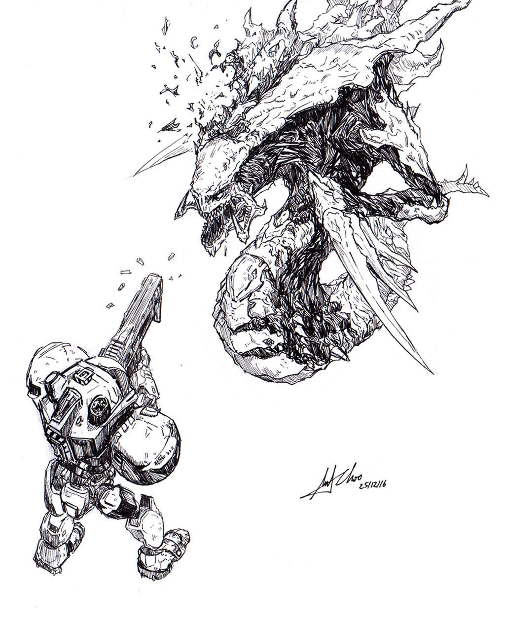 Wallpaper #e2cOBpMBSpphPi3-b78W343 Starcraft 2 Marine vs Hydralisk Doodle by Andimoo on Deviantart