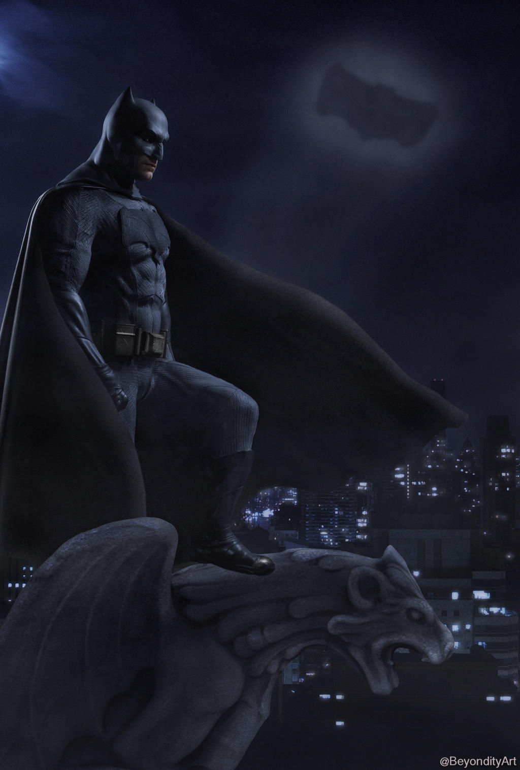 Wallpaper #jxkZHo8BtGB6xQ78tnig2 Batman on a Gargoyle by Beyondityart on Deviantart