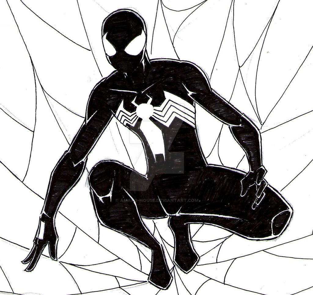 Wallpaper #qKU3MpMB0vj5YdARFNOs307 Black Costume Spider Man by Amaro House on Deviantart