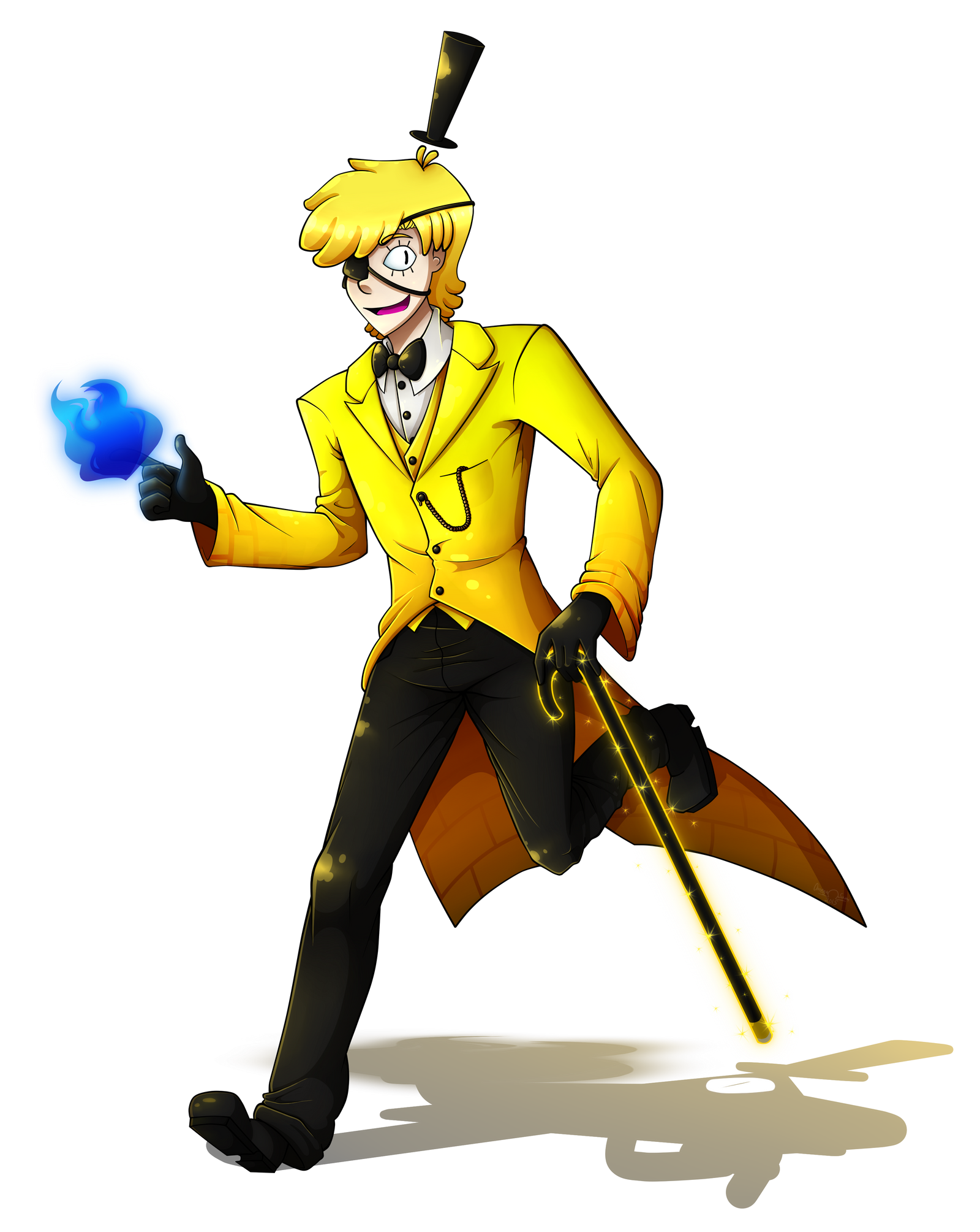 Wallpaper #yGeGApMBSpphPi3-qq-c338 Bill Cipher Humanized by Omegasam7890 on Deviantart