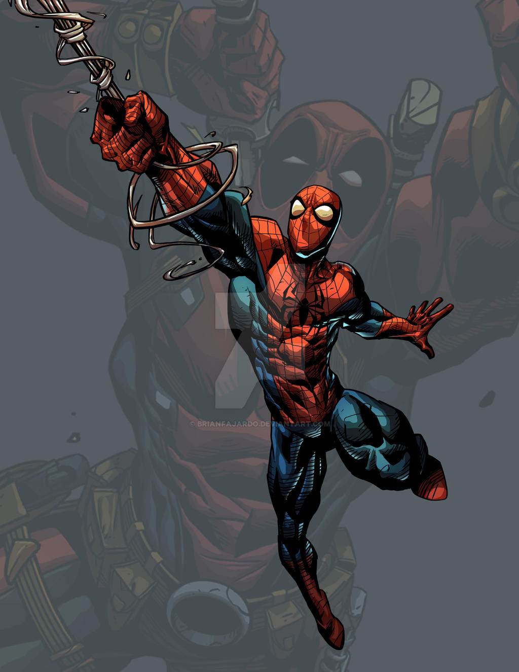 Wallpaper #pmjDFpMBSpphPi3-rQx9312 Spidey Deadpool Fan Art by Brianfajardo on Deviantart