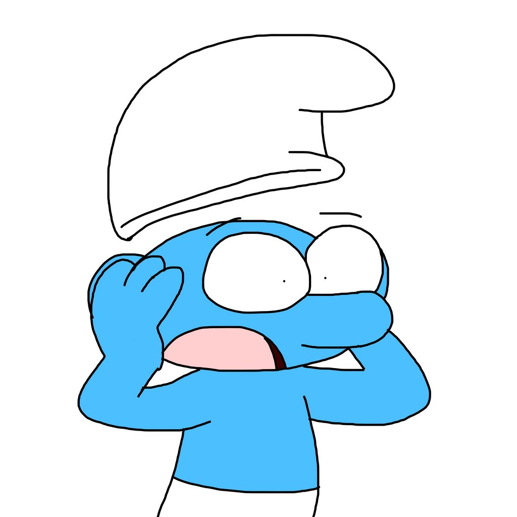 Wallpaper #kLiH2JIBJvJKYCmEZujO94 Smurf Screaming by Marcospower1996 on Deviantart