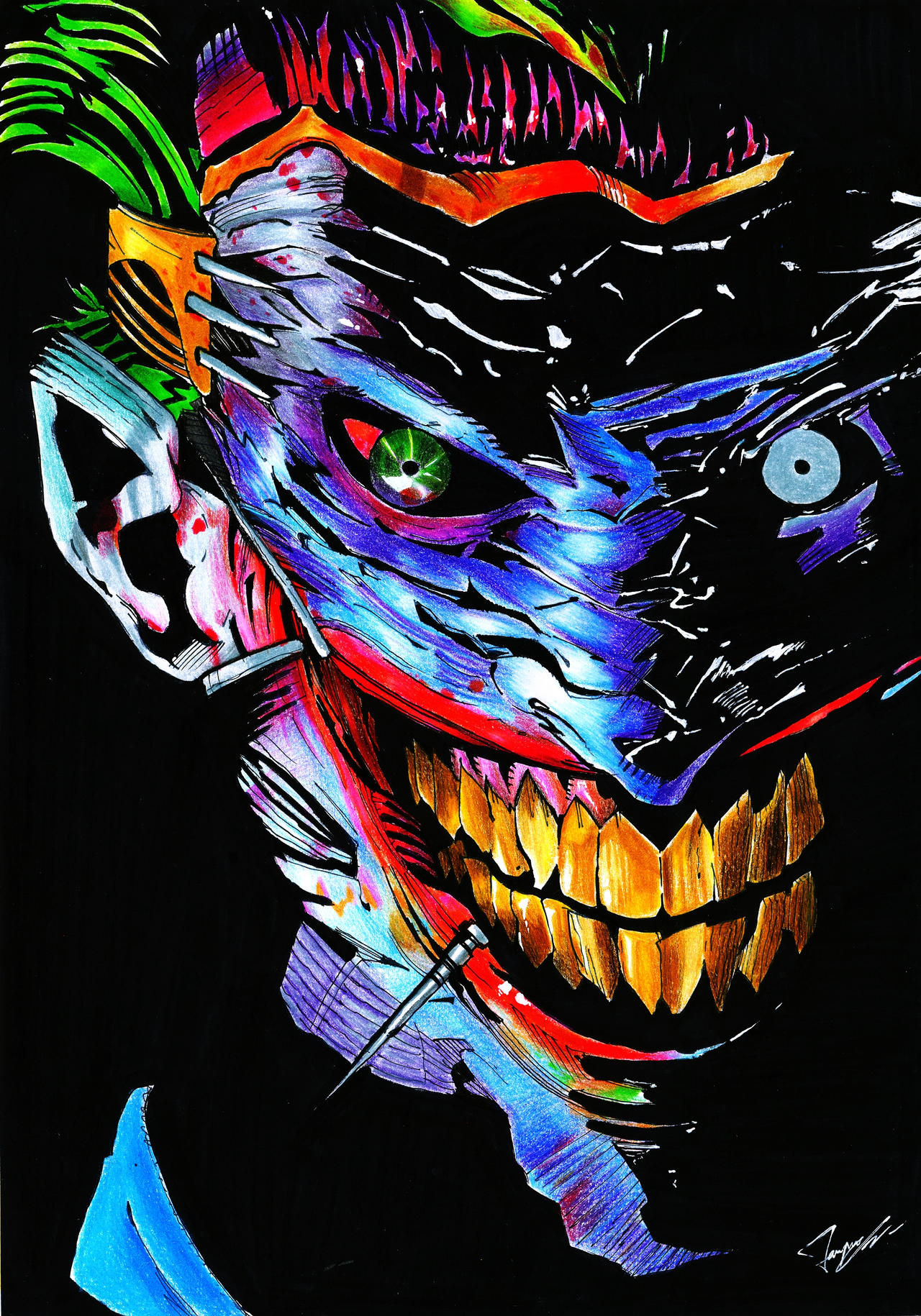 Wallpaper #5RlDHo8BtGB6xQ78_XjJ4 Joker Death of the Family by Tontentotza on Deviantart