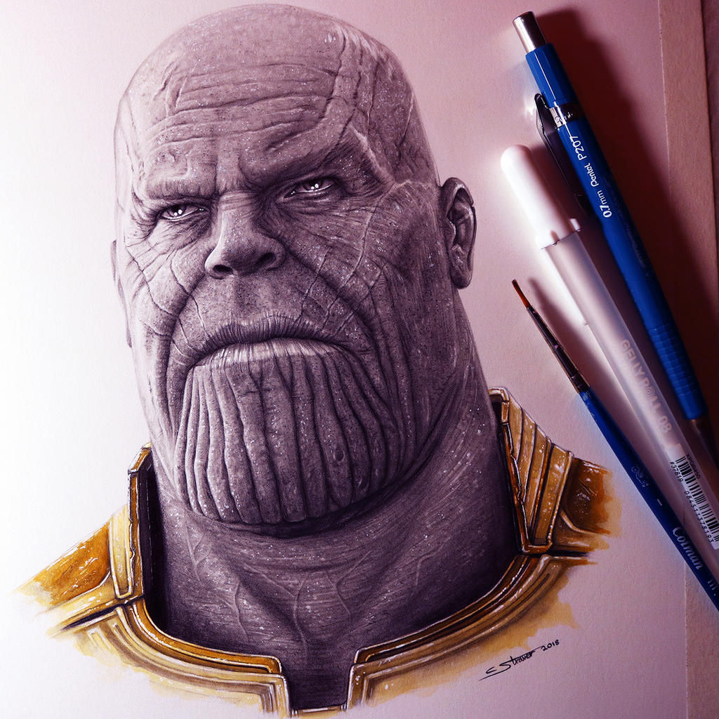 Wallpaper #pTEJNpMB5zzyi_yYbVhC273 Thanos from Avengers Infinity War Drawing by Lethalchris on Deviantart