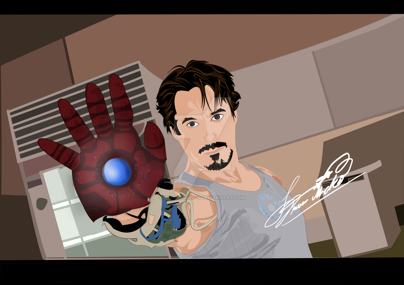 Wallpaper #LaWWOJMBVBiSkHCaEo7C321 Vector Tony Stark by Knightronos on Deviantart