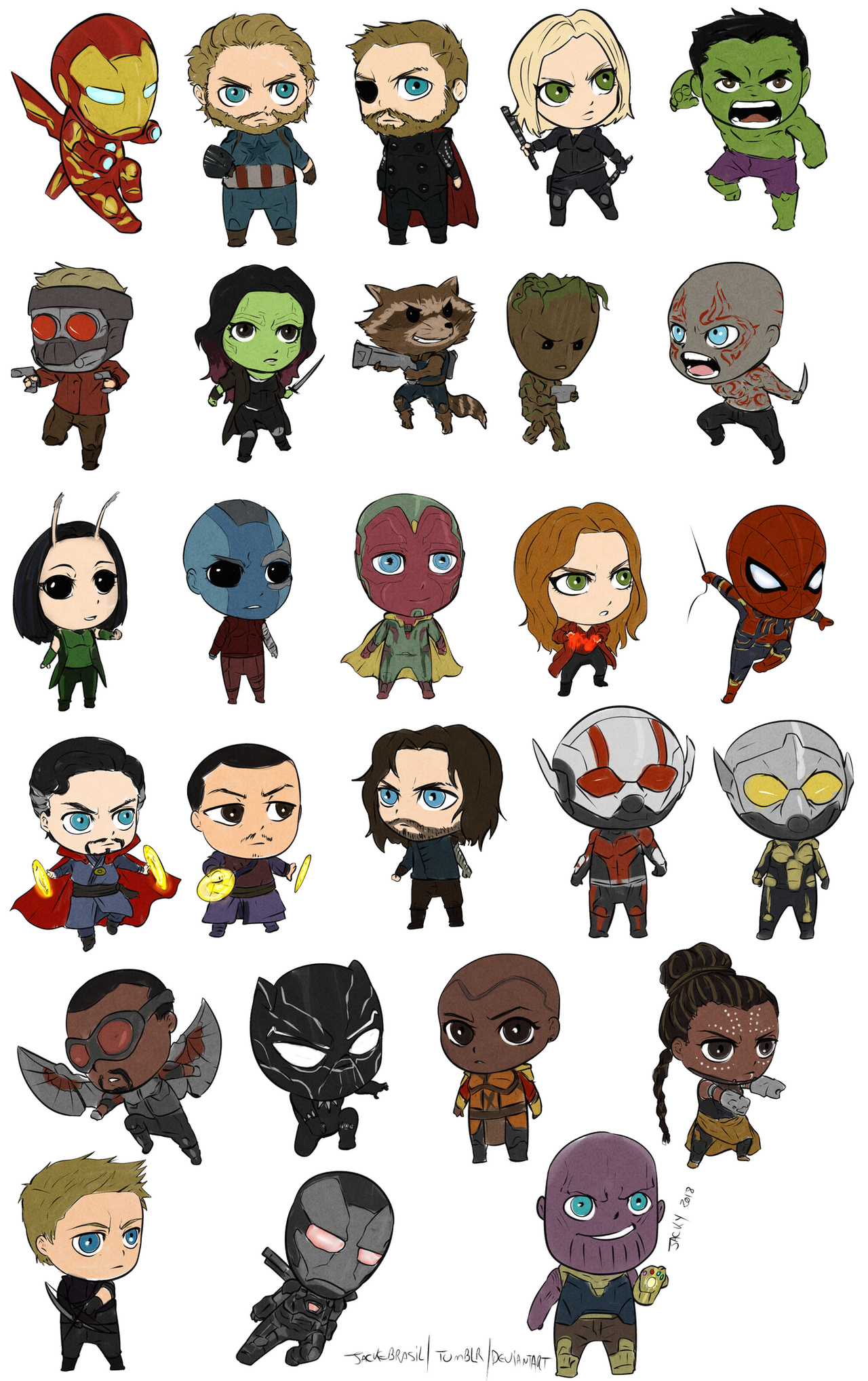 Wallpaper #r2jGFpMBSpphPi3-KwzW2 Chibi Avengers by Jackebrasil on Deviantart