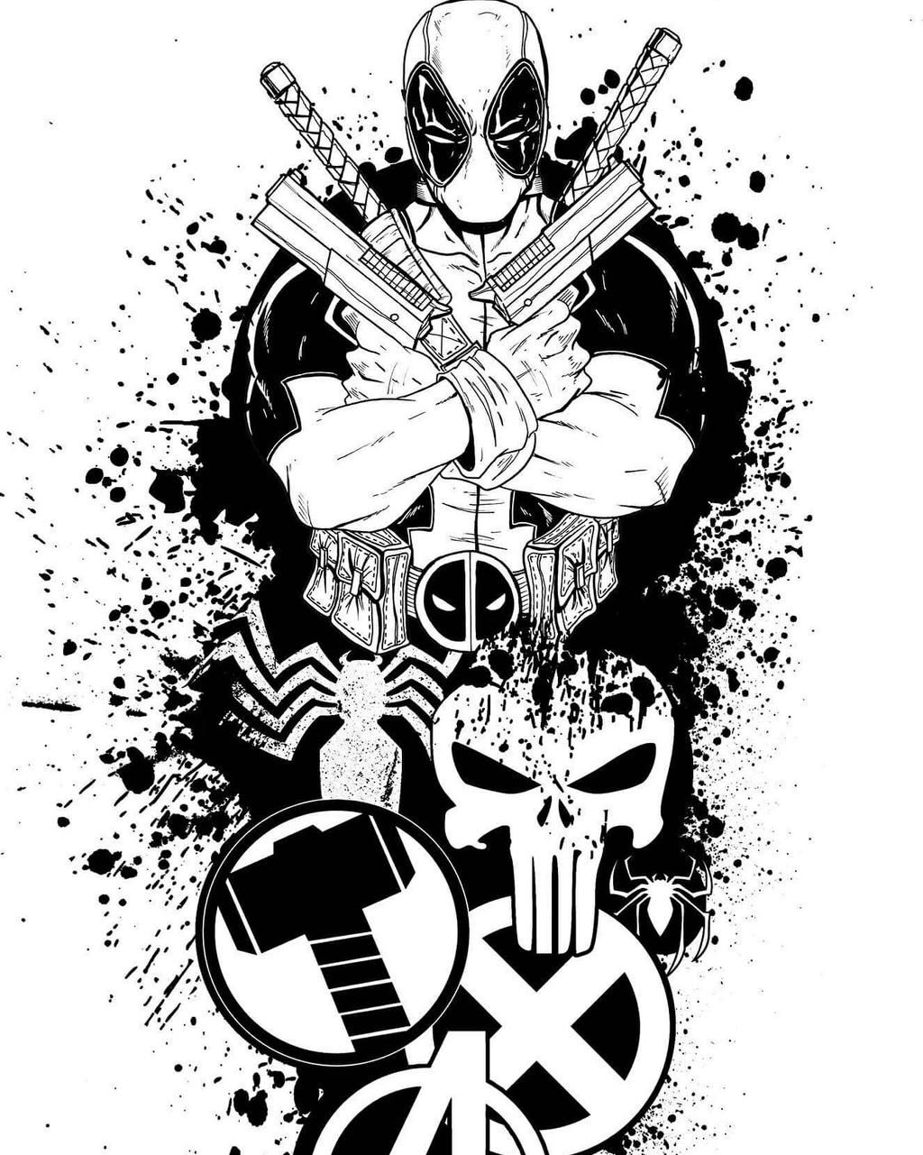 Wallpaper #9130c Marvel Tattoo Photo by Gus H Tattoo on Instagram Deadpool