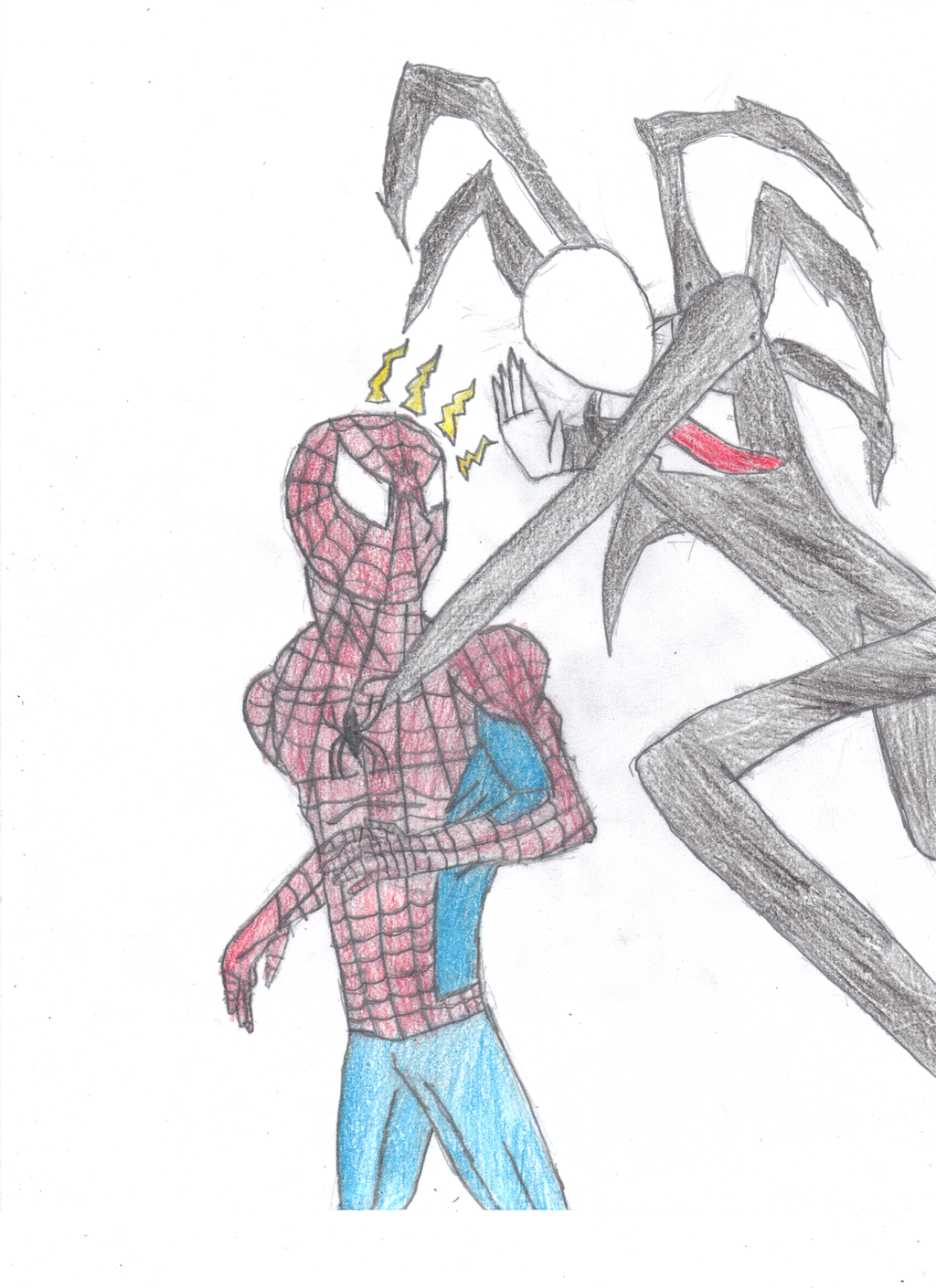 Wallpaper #wEDgL5MBJhL2WPbaU77v331 Spiderman vs Slenderman by Ultimatekidgoku on Deviantart