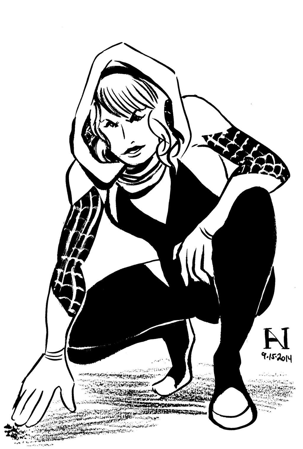 Wallpaper #w_SBOpMBKFX8bn3r_Hjv184 Gwen Stacy Spider Woman by Ianjmiller on Deviantart