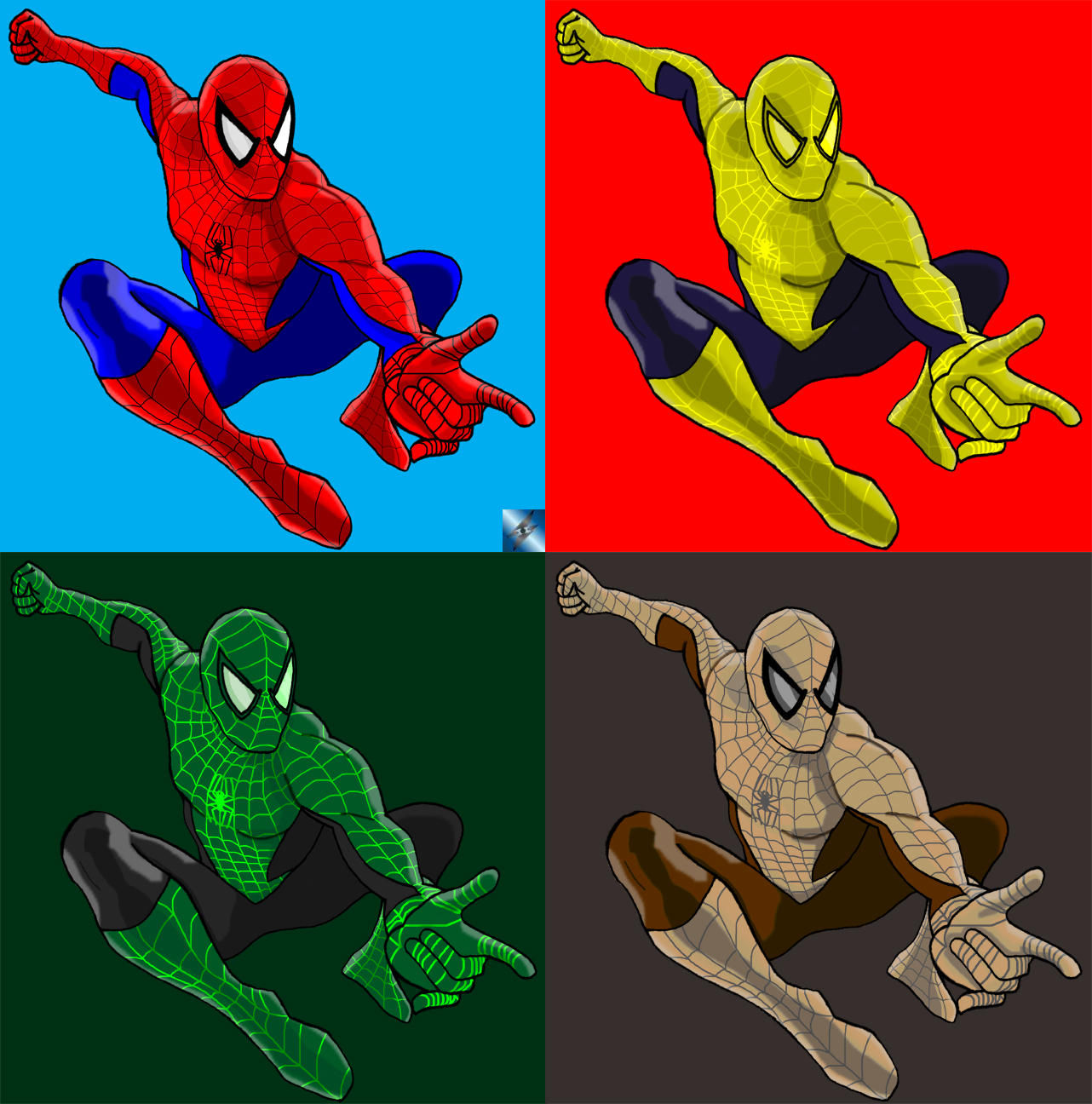 Wallpaper #D2iVFpMBSpphPi3-aAxb35 Spider Man Colors by Rpg8305 on Deviantart