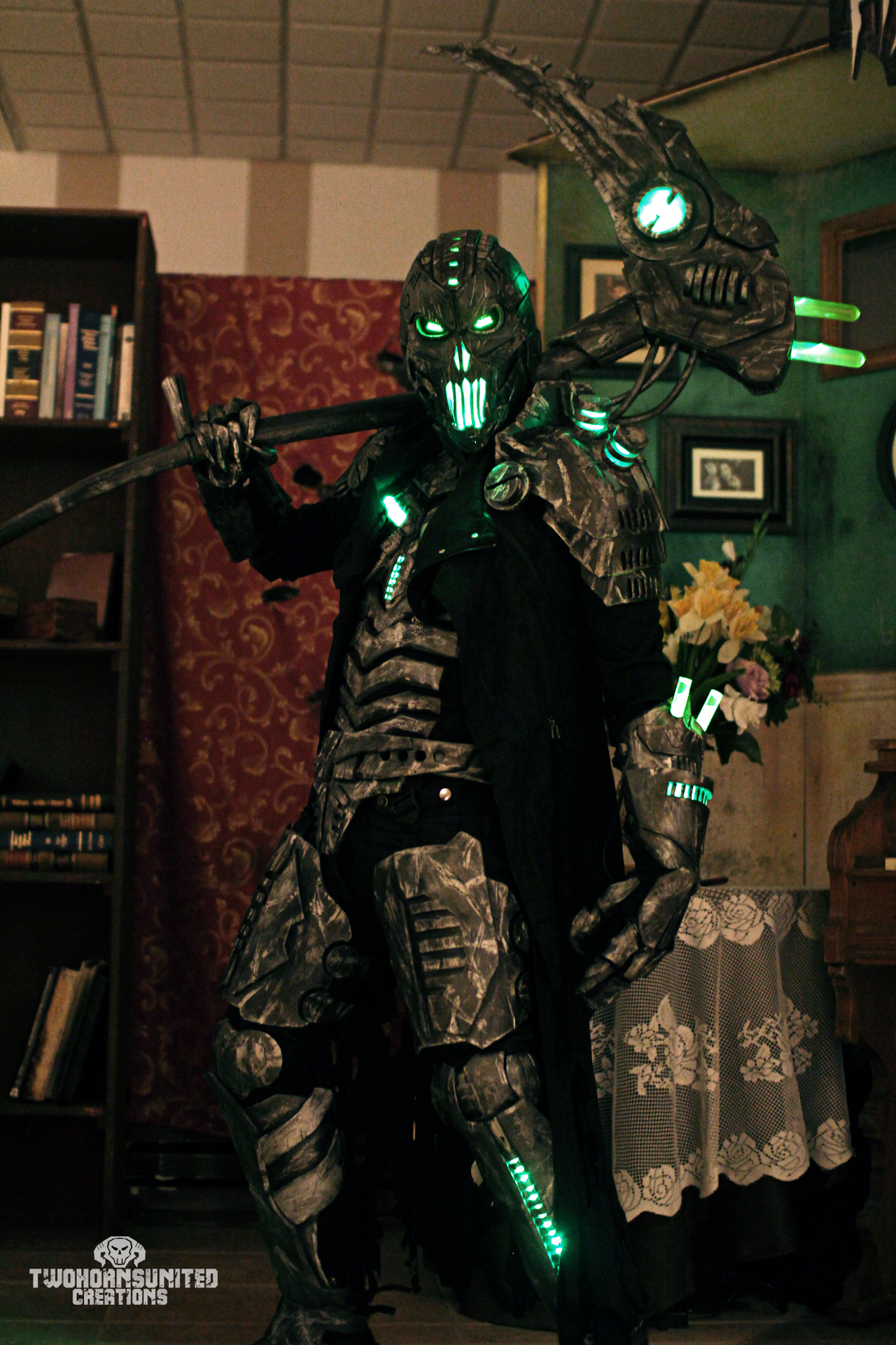 Wallpaper #XhXHuo4BmMigT4UnaFaq44 The Electromancer Full Light Up Cyberpunk Costume by Twohornsunited on