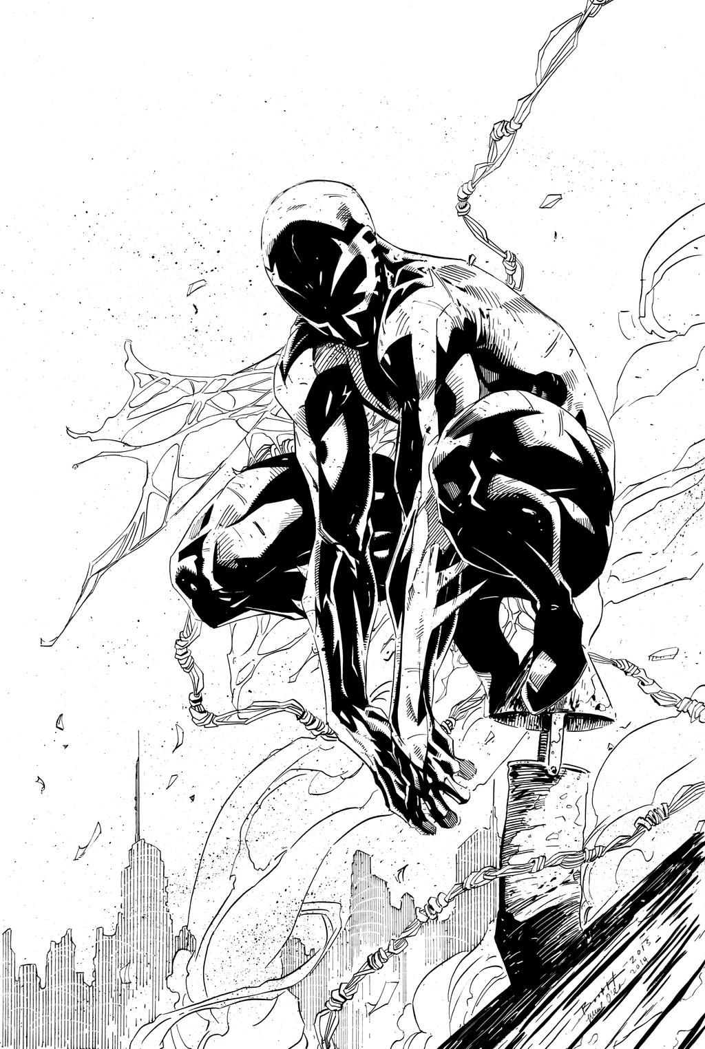 Wallpaper #FhltE48BtGB6xQ78cGZt5 Spider Man 2099 Inks by Mikeosheaart on Deviantart