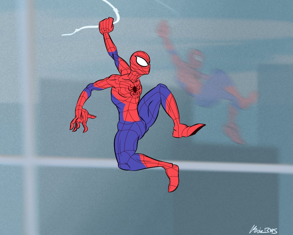 Wallpaper #bttkMpMB3oUMxGFS_z3553 Spider Man Web Swinging Next to a Building by Chrisrws on Deviantart