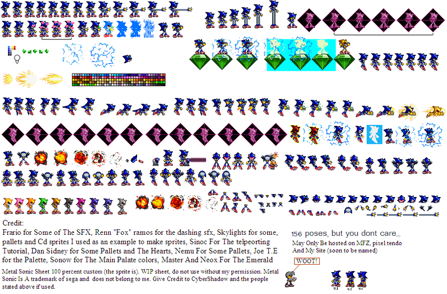 Wallpaper #cc85f Custom Classic Sonic Sprite Sheet by Adanishedgehog2011 on Deviantart