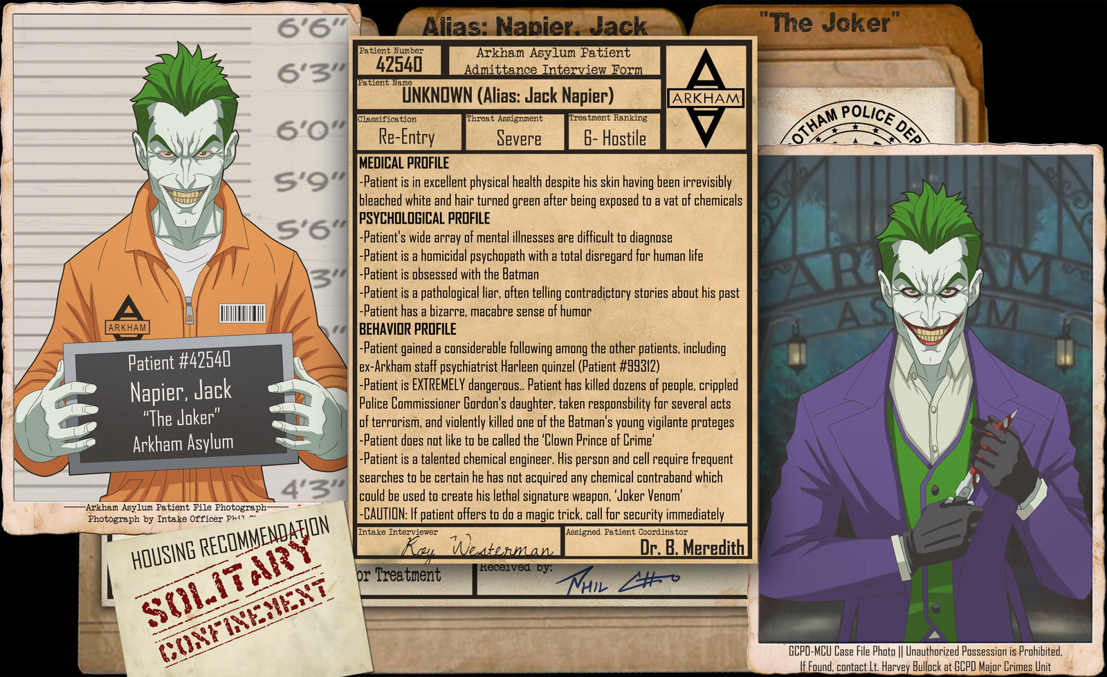 Wallpaper #wGfe_JIBSpphPi3-Z5m7240 Arkham Files Joker by Roysovitch on Deviantart