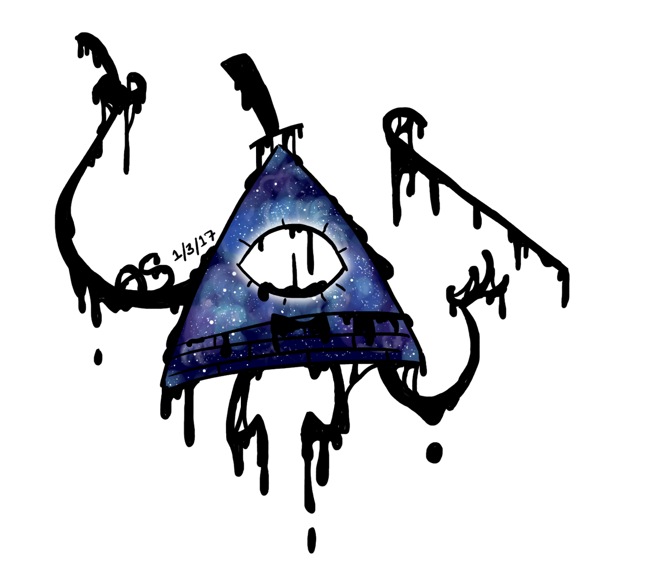 Wallpaper #yGeGApMBSpphPi3-qq-c220 Once the Ruler of Everything Bill Cipher Fanart by Awesomeaartvark on