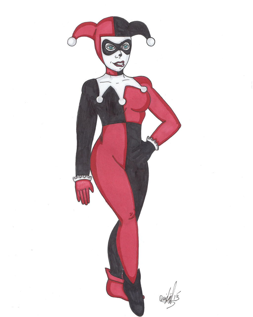 Wallpaper #YWcr-5IBSpphPi3-CZPD8 Classic Harley Quinn by Drivingblind666 on Deviantart