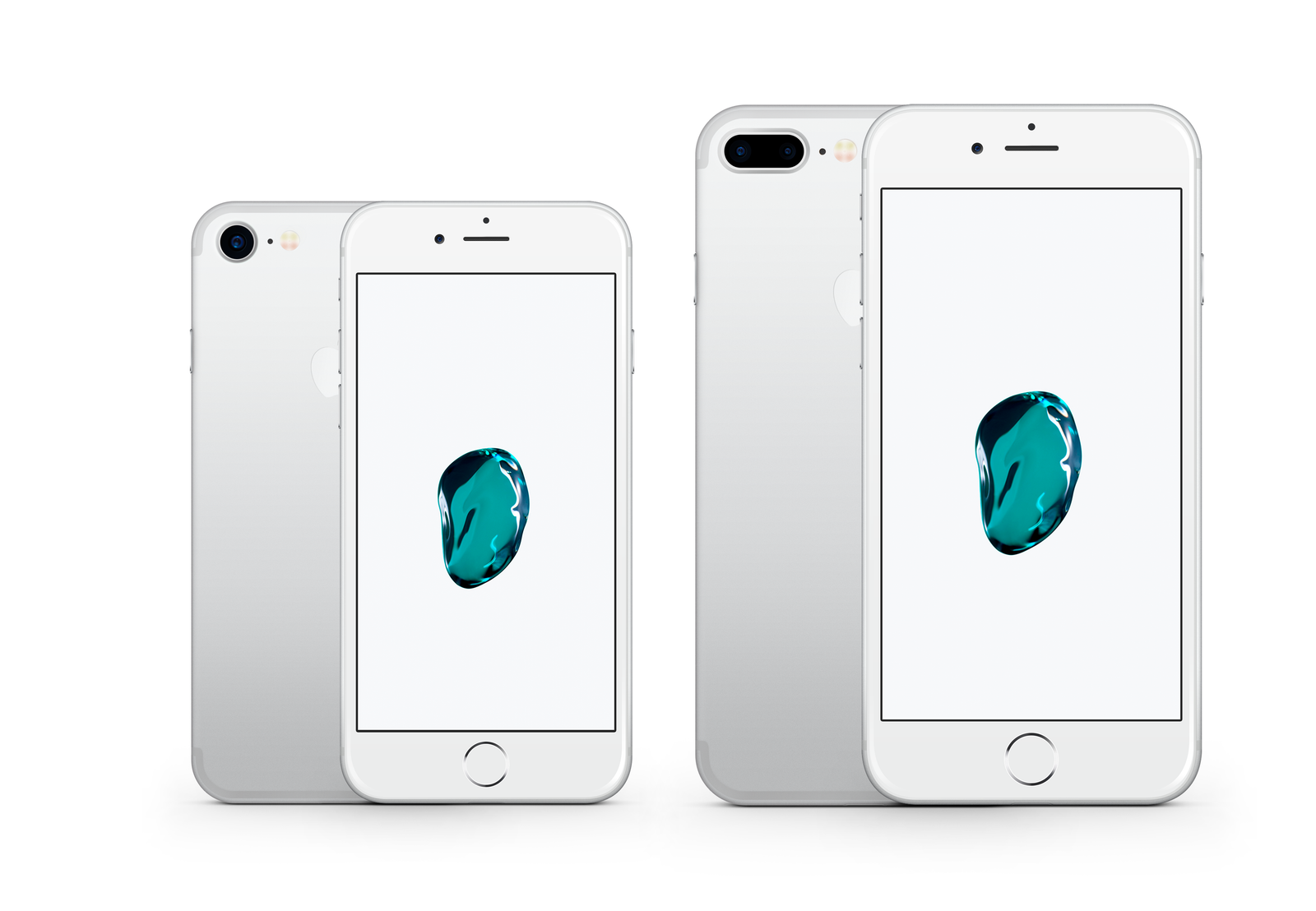 Wallpaper #m2cB8pIBSpphPi3--24I205 iPhone 7 and 7 Plus Vector Mockup Silver by Theanthnonyrich on Deviantart