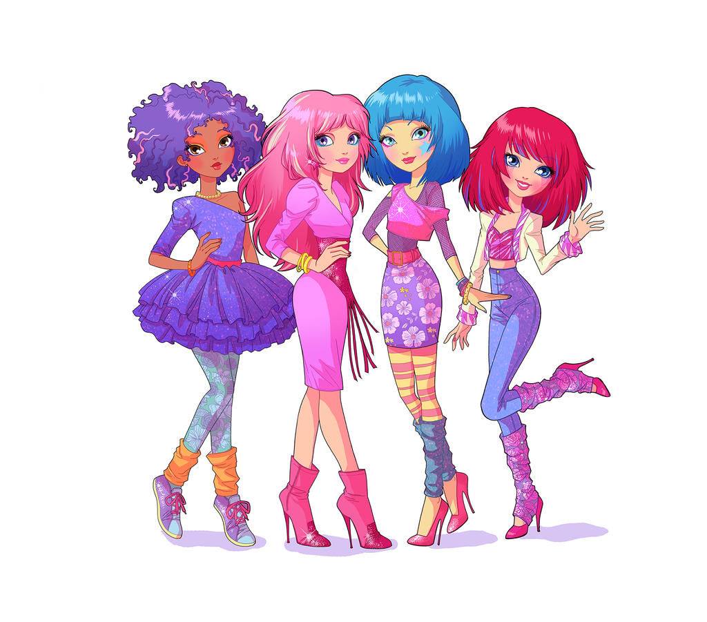 Wallpaper #e9tnMpMB3oUMxGFSkT0z178 Jem and the Holograms Restyling by Giuliapriori on Deviantart