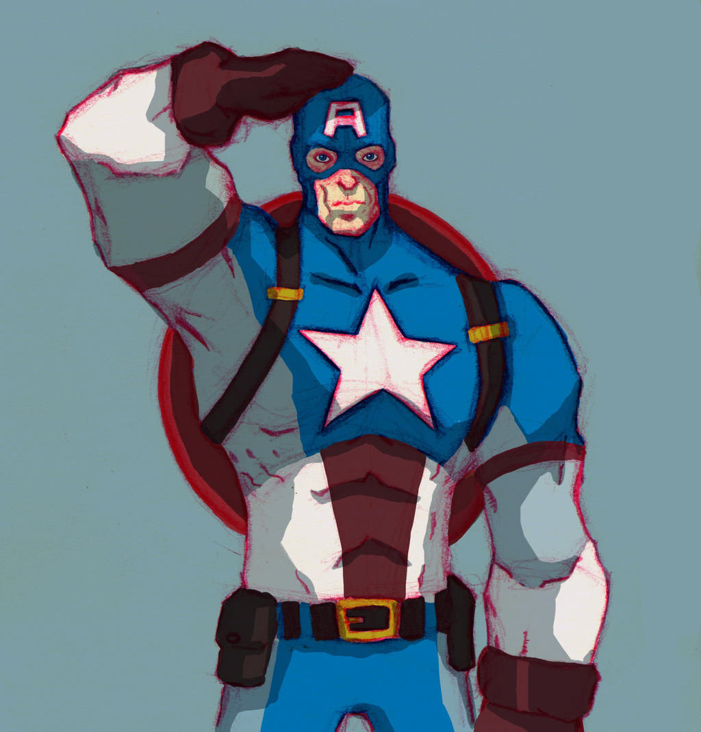 Wallpaper #0H2L9I4Bnwiau_P6qA9_41 Captain America Sketch Inspired by Eric Guzman by Marvelzukas on Deviantart
