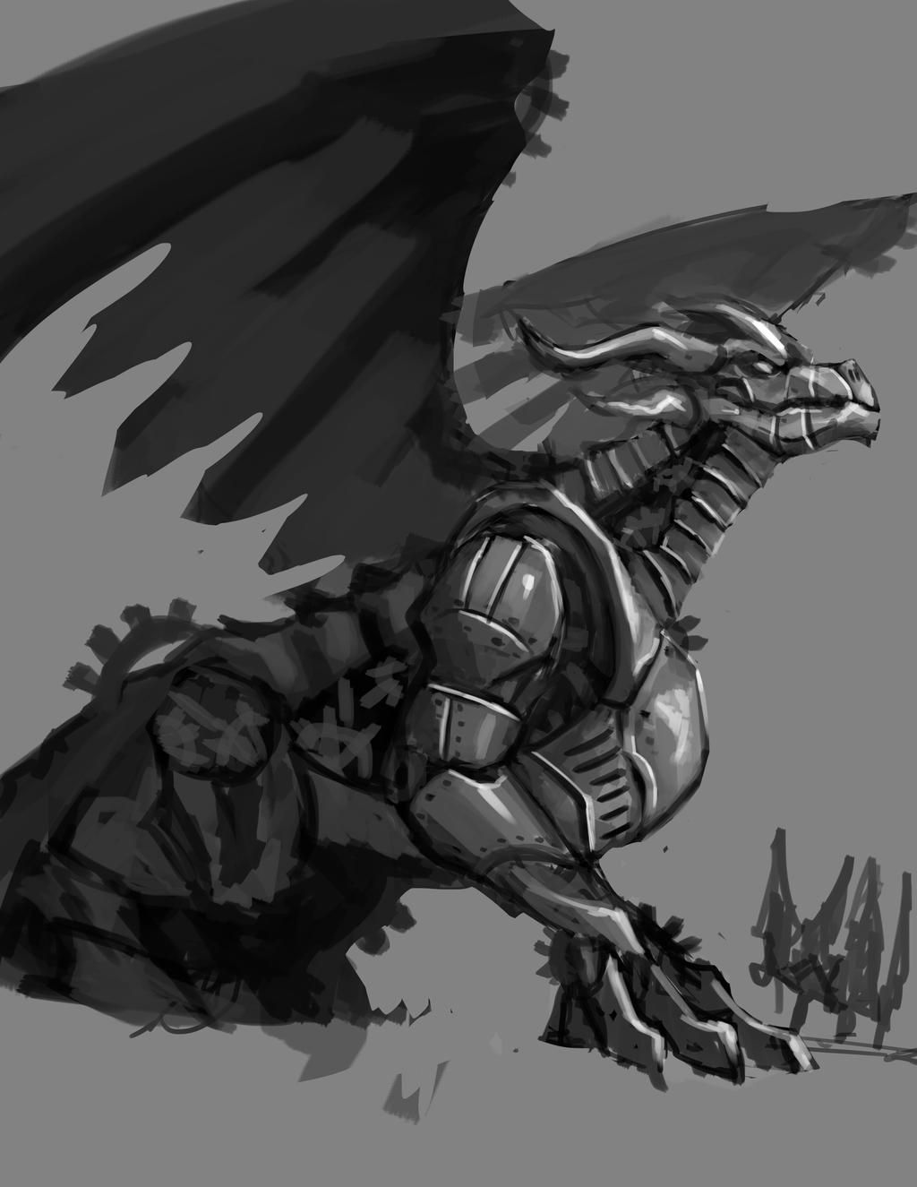 Wallpaper #MGh_F5MBSpphPi3-Ow_u243 Commission Steampunk Dragon Sketch by Olieart on Deviantart