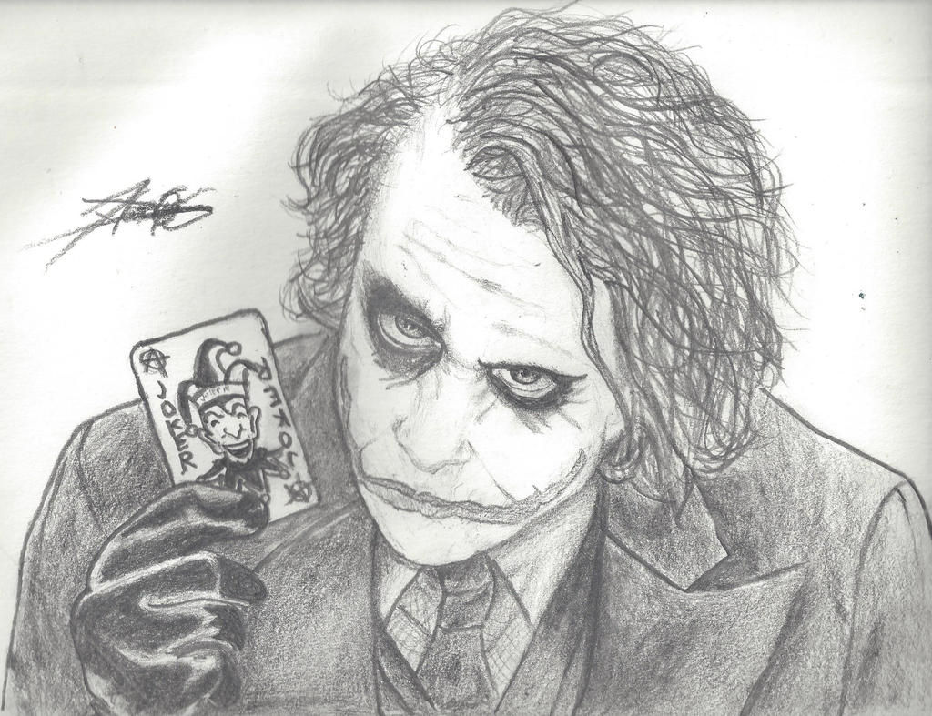 Wallpaper #5hlaLo8BtGB6xQ787pSE55 The Ledgers Joker Drawing by Demoskomicron on Deviantart