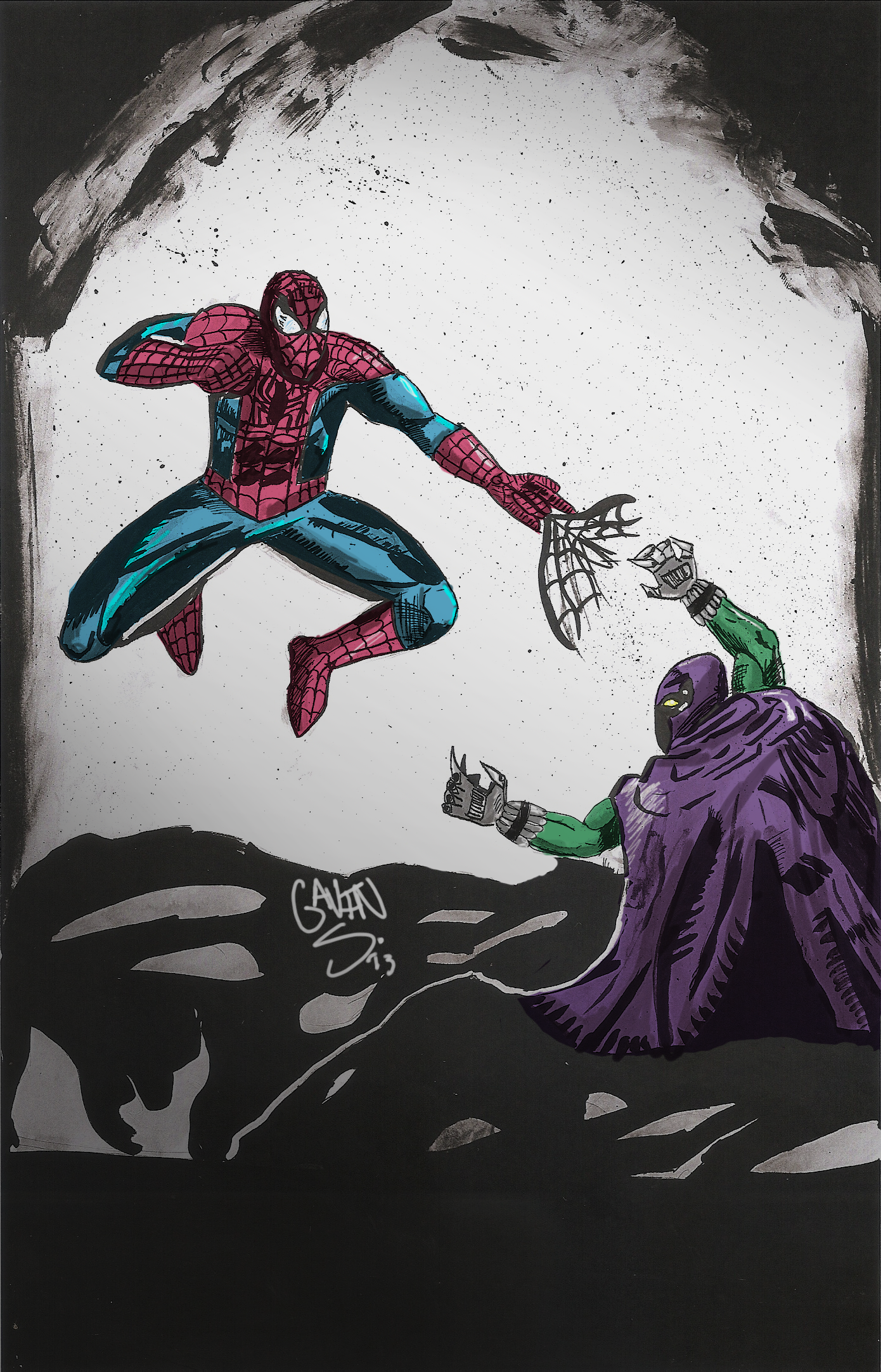 Wallpaper #E0C9MZMBJhL2WPbaBMgr42 Spider Man vs Prowler Print by Gavinandrewschultz on Deviantart