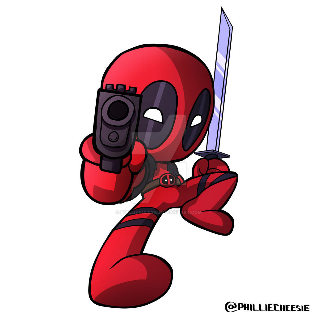 Wallpaper #NBlDDo8BtGB6xQ78o1kJ42 Chibi Deadpool by Philliecheesie on Deviantart