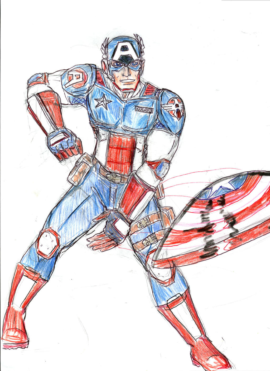 Wallpaper #BTF5NZMB5zzyi_yYMlfG346 Captain America Redesign by Theaven on Deviantart