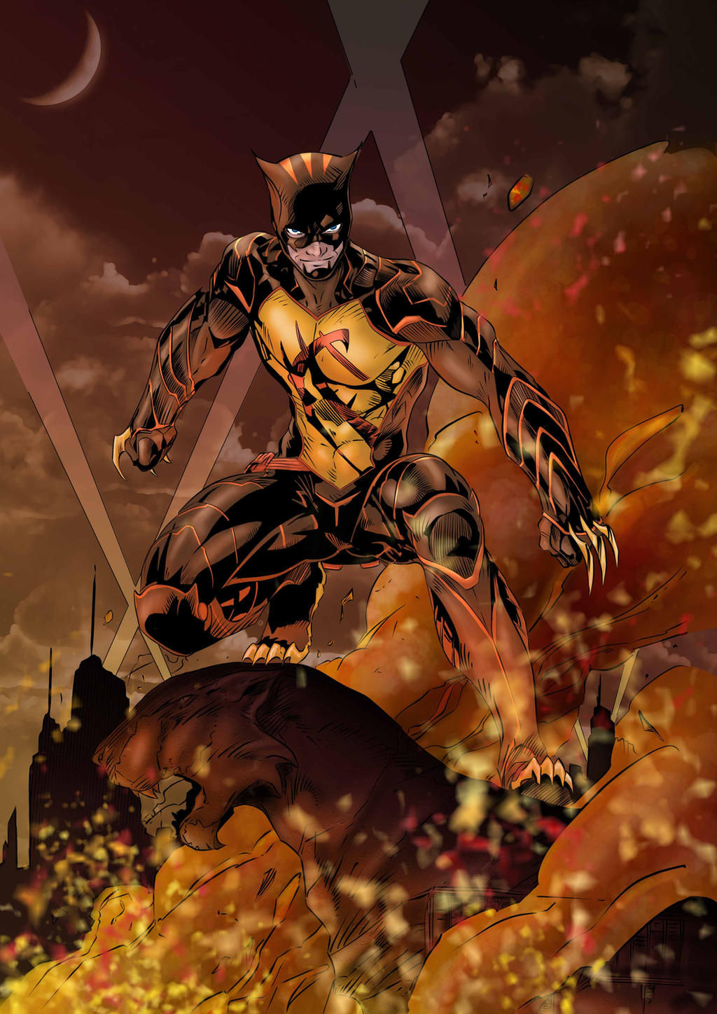 Wallpaper #e_uMgZcBx-Hc5Y205ax32 Catman Penciled by Brett Booth by Nezotholem on Deviantart