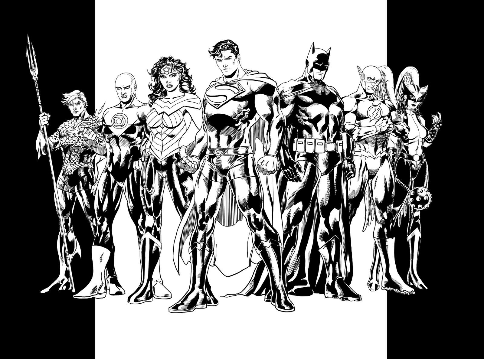 Wallpaper #Smfn_pIBSpphPi3-rKFD104 Jim Lee Justice League Retake Inks by Larrykingundead on Deviantart