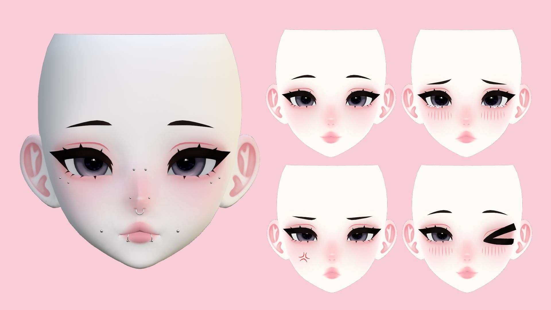Wallpaper #6FMrNZMBYjRkjcHs2Ogk106 Rosie Head Vrchat Asset by Sivka from Gumroad Kemono