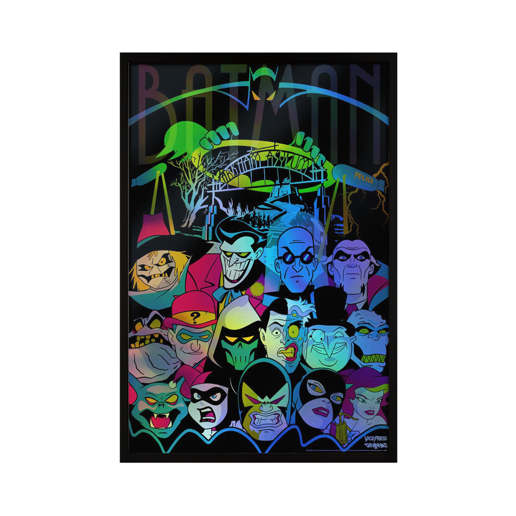 Wallpaper #ujW2lJcBk_lpvpaldJdJ177 Batman the Animated Series Foil Art Print by Thumbs Vice Press