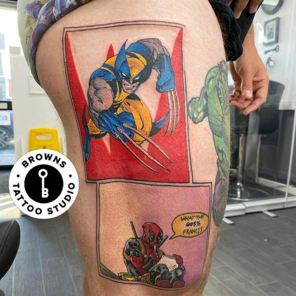 Wallpaper #9130c Marvel Tattoo Photo by Gus H Tattoo on Instagram Deadpool