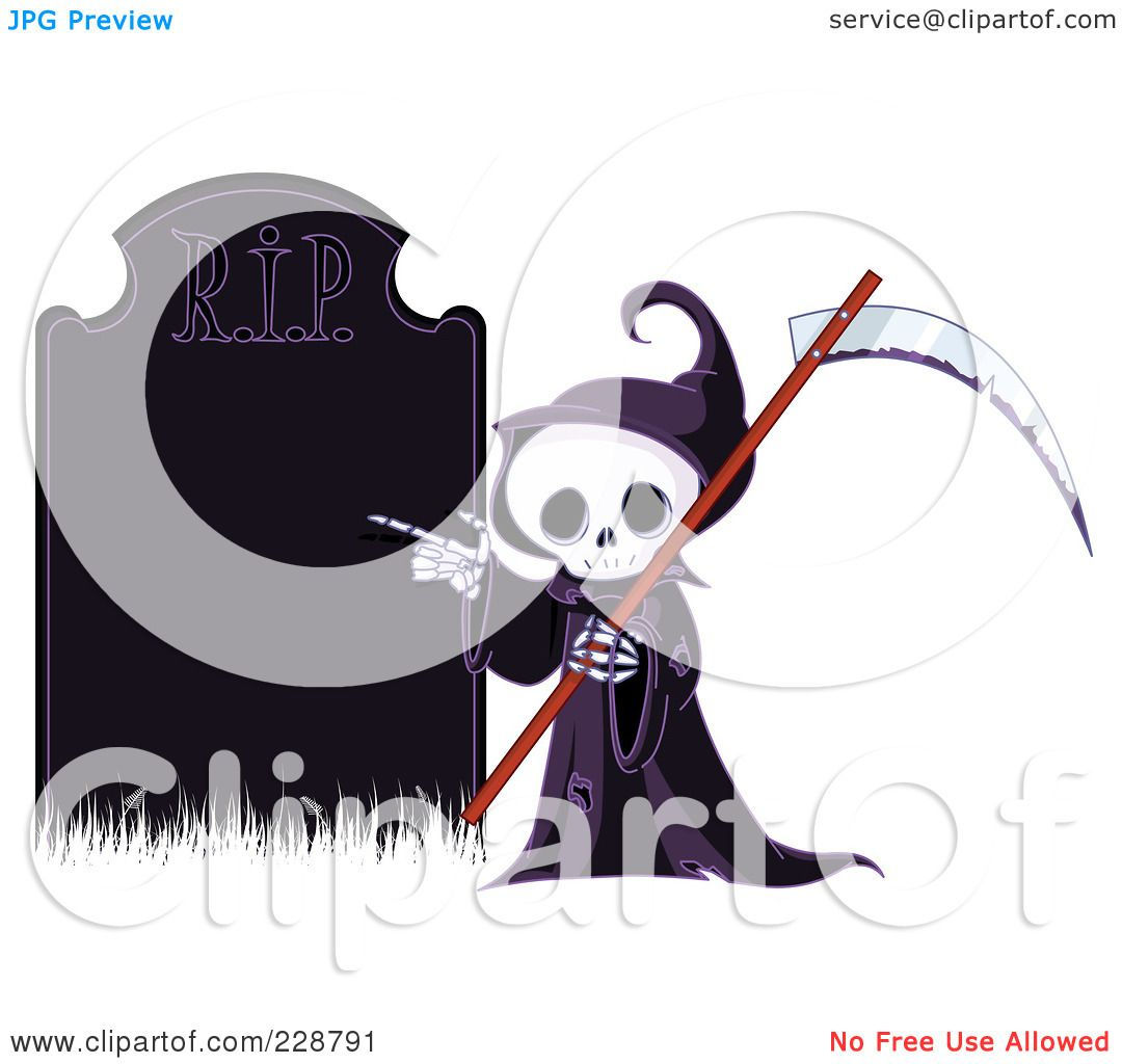 Wallpaper #12df7JIBSpphPi3-dlJx150 Royalty Free Rf Clipart Illustration of a Cute Grim Reaper Holding a