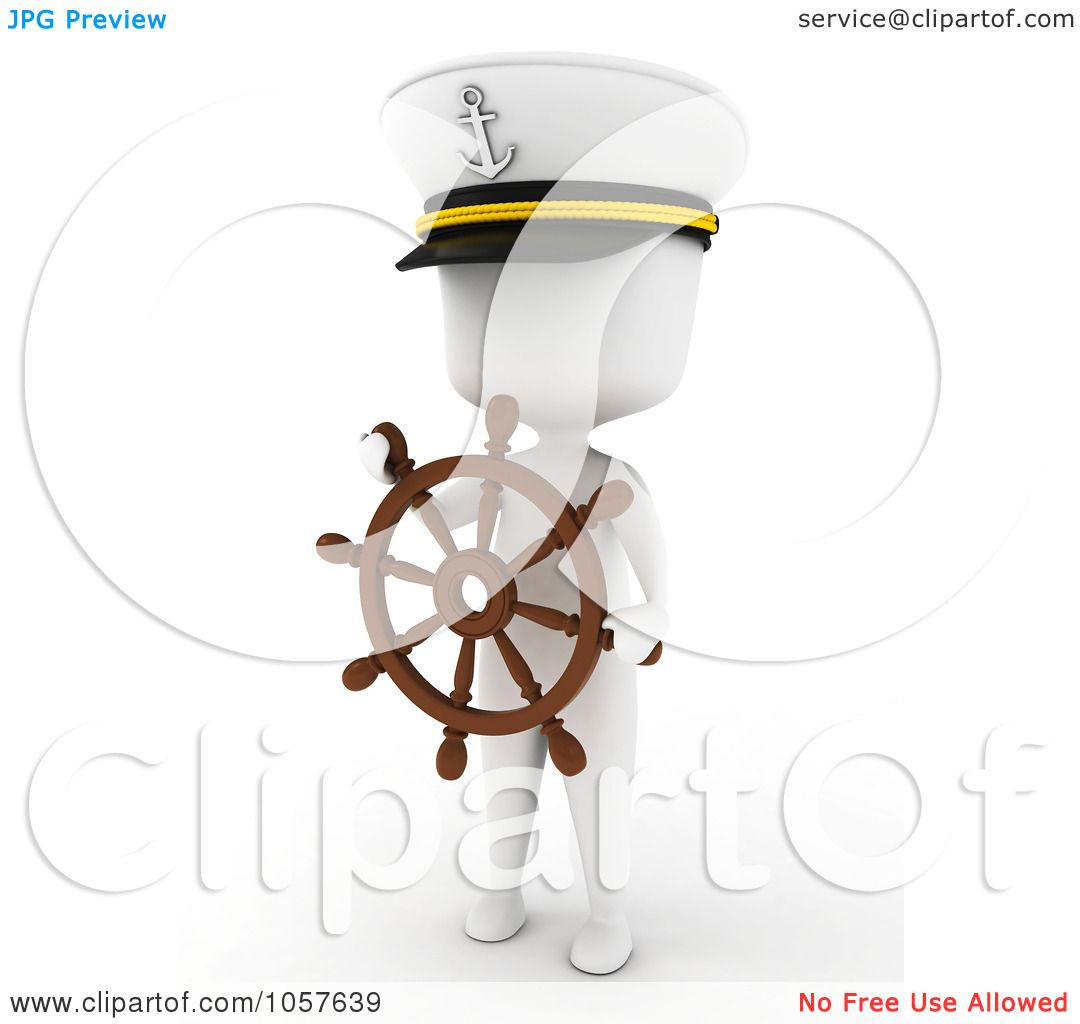 Wallpaper #sTGvNZMB5zzyi_yYOVfz307 Royalty Free Cgi Clip Art Illustration of a 3D Ivory Captain by Bnp