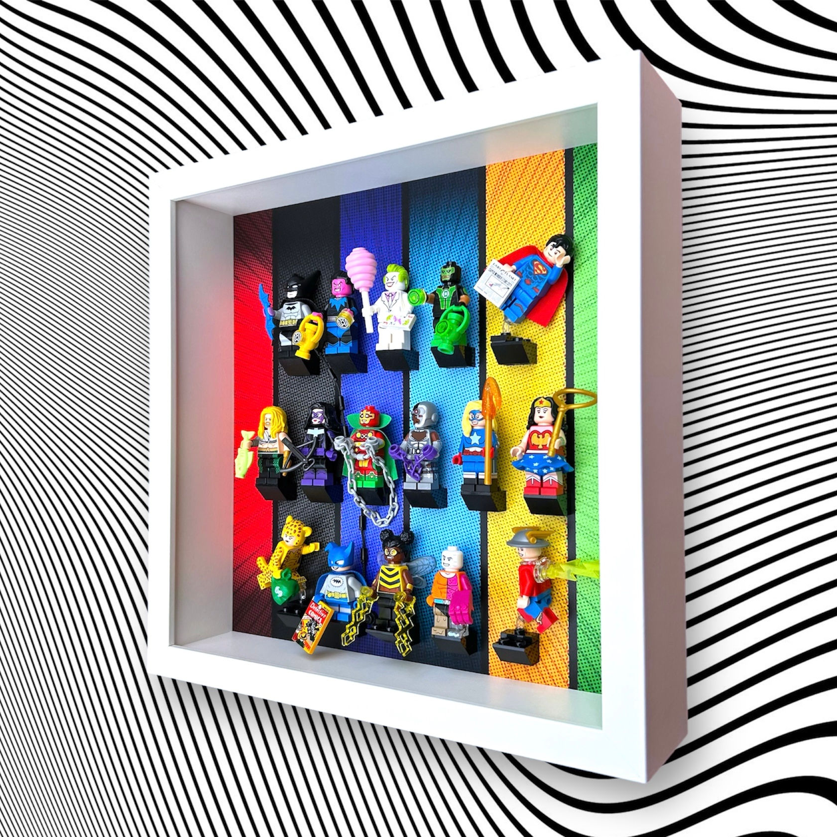 Wallpaper #HJ__V5MBcUVgGJNo87AR122 Display Frame Case for Lego DC Minifigures Series