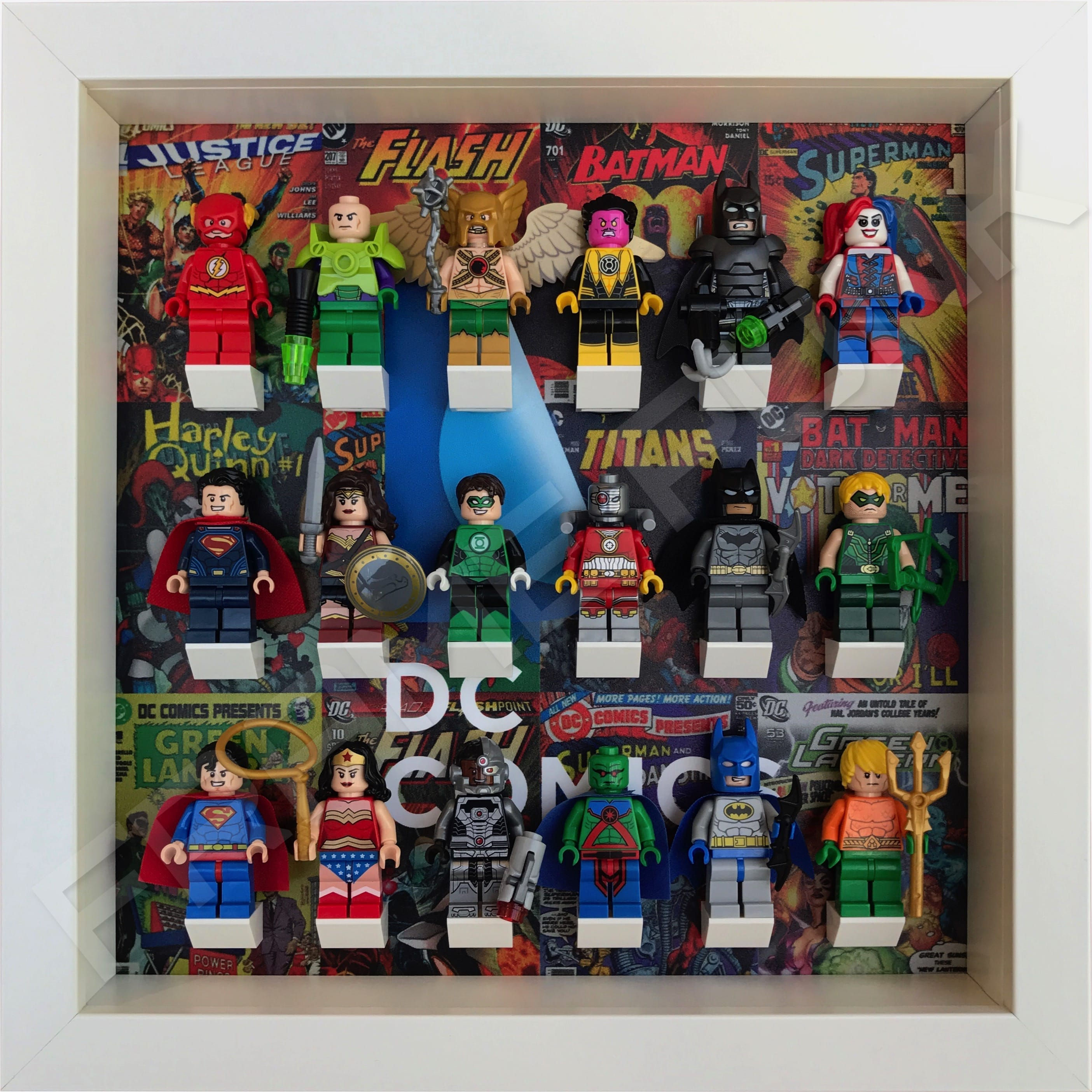 Wallpaper #HJ__V5MBcUVgGJNo87AR60 Lego DC Comics Minifigure Display Frame White Frame Punk