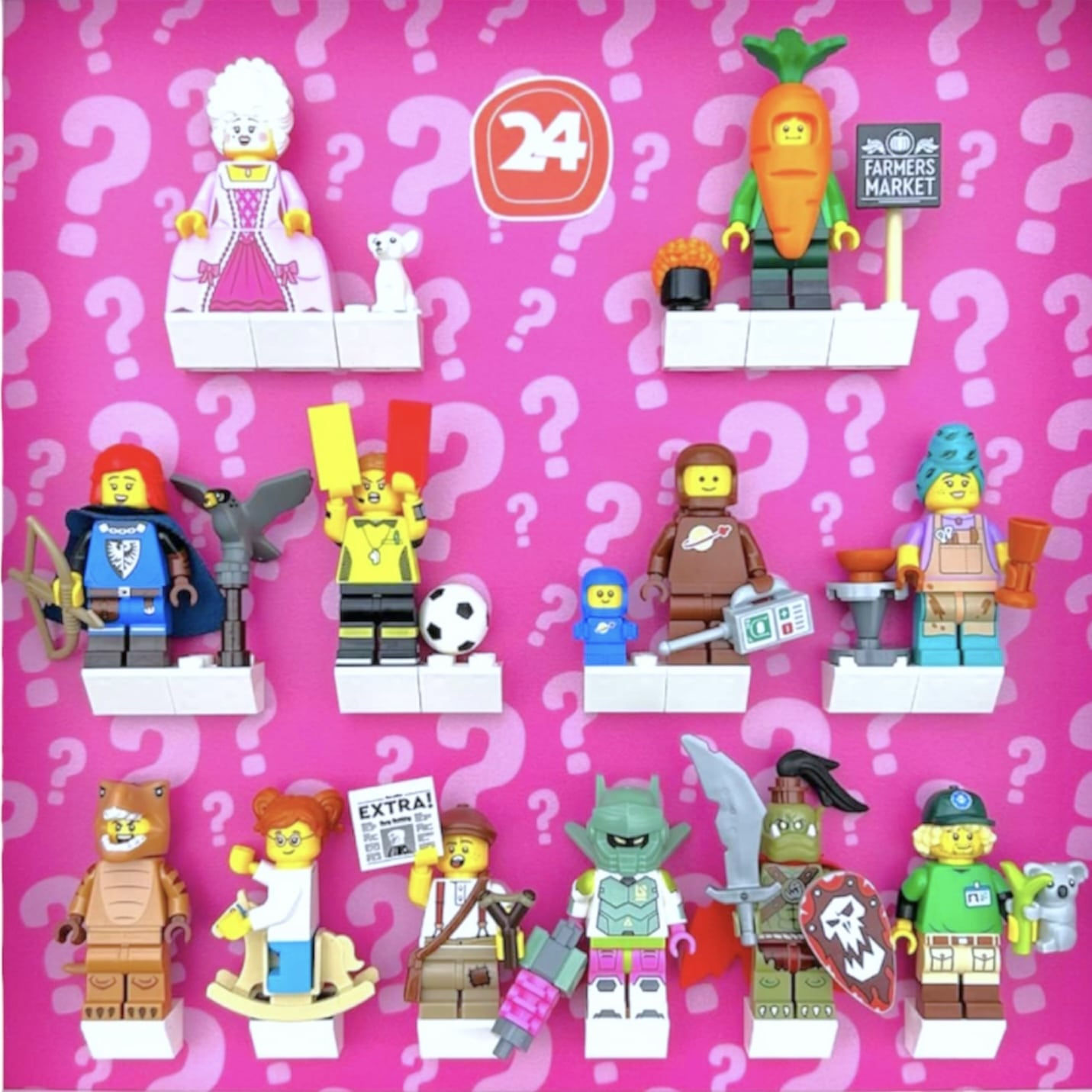 Wallpaper #tp-vV5MBcUVgGJNoe68-192 Display Frame Case for Lego Minifigures Series 24