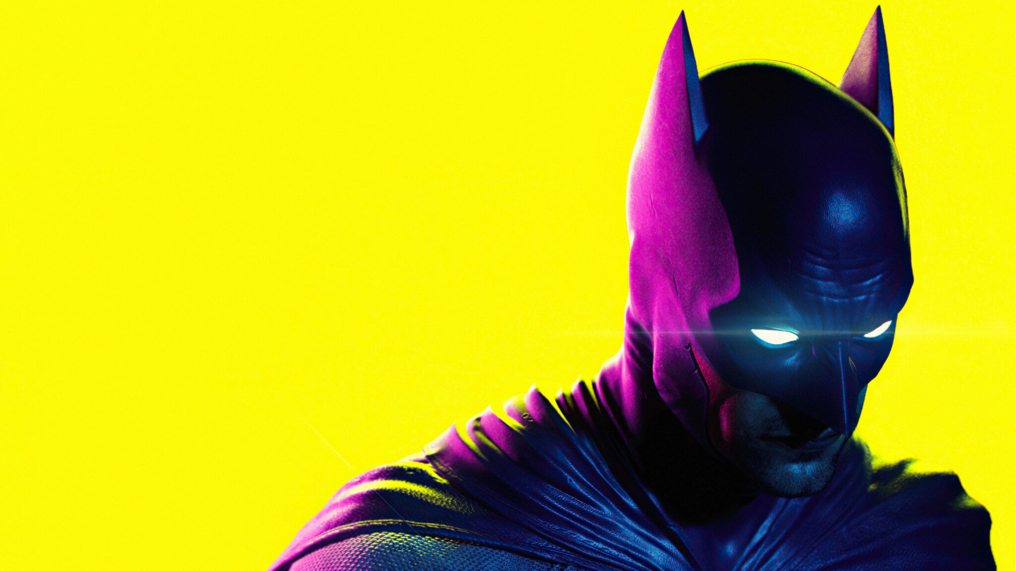 Wallpaper A54C2 Batman Neon Glow 4K HD Wallpaper A54C2