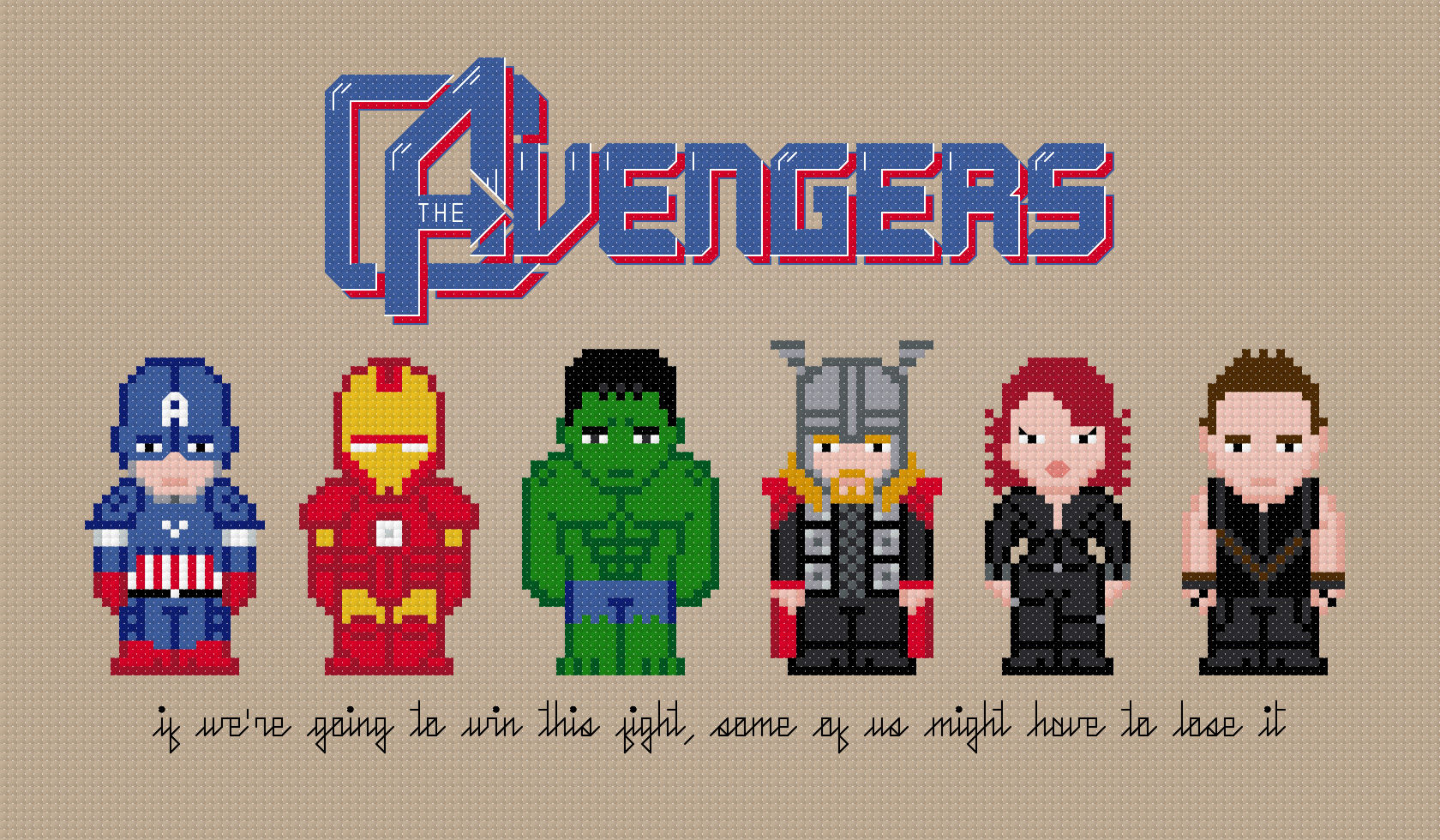 Wallpaper #8hmLNo8BtGB6xQ78SaKh8 The Avengers Cross Stitch Pattern