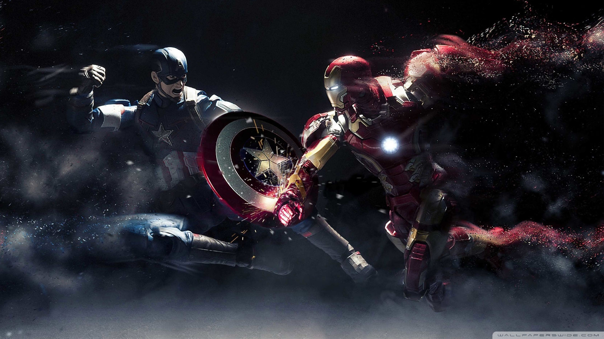 Wallpaper #xzEUNpMB5zzyi_yYV1iX151 Captain America vs Iron Man 1080p 4K Wallpaper Download High